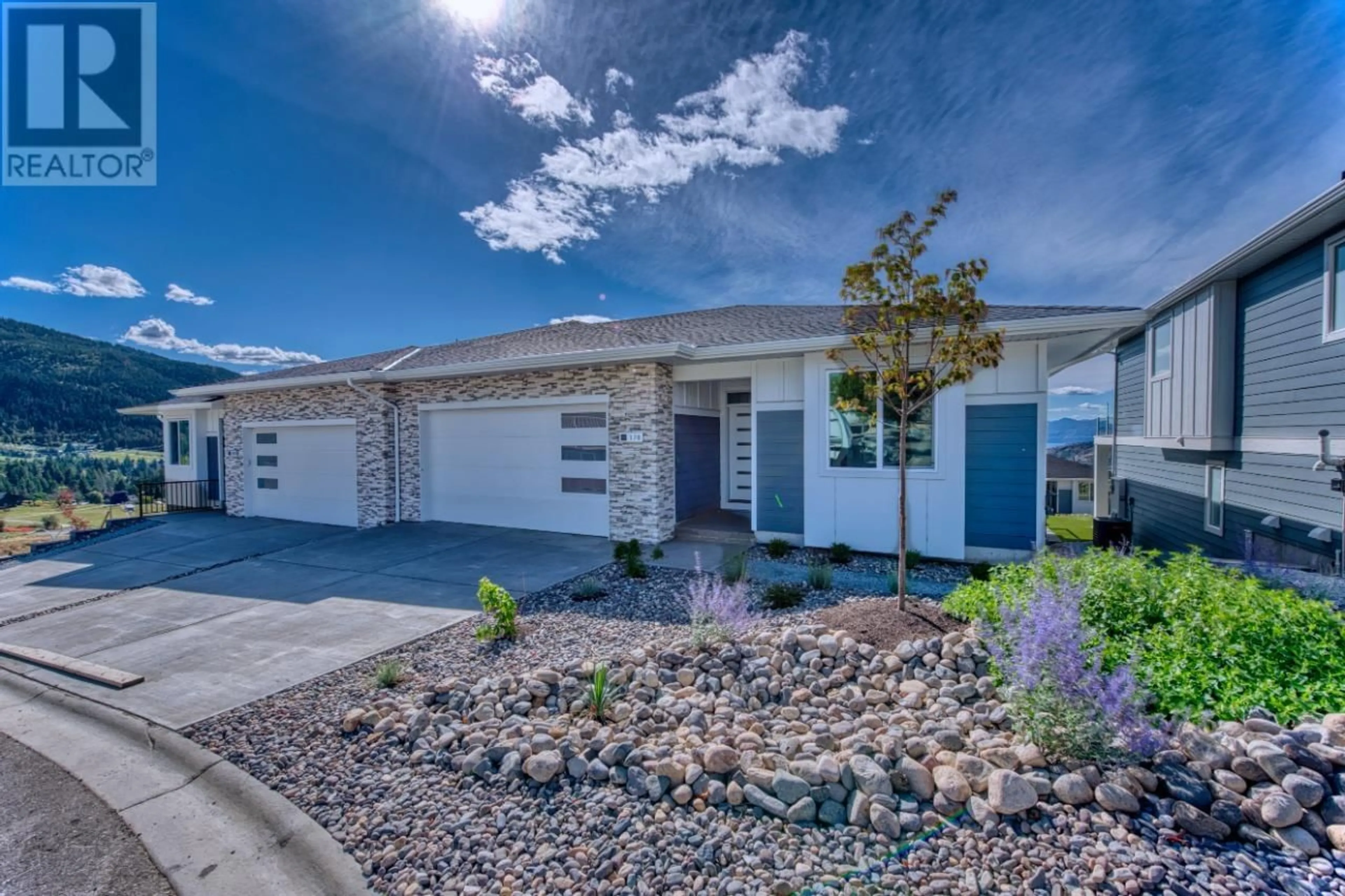 Home with vinyl exterior material, street for 178 WHISTLER PLACE, Vernon British Columbia V1B2Y2