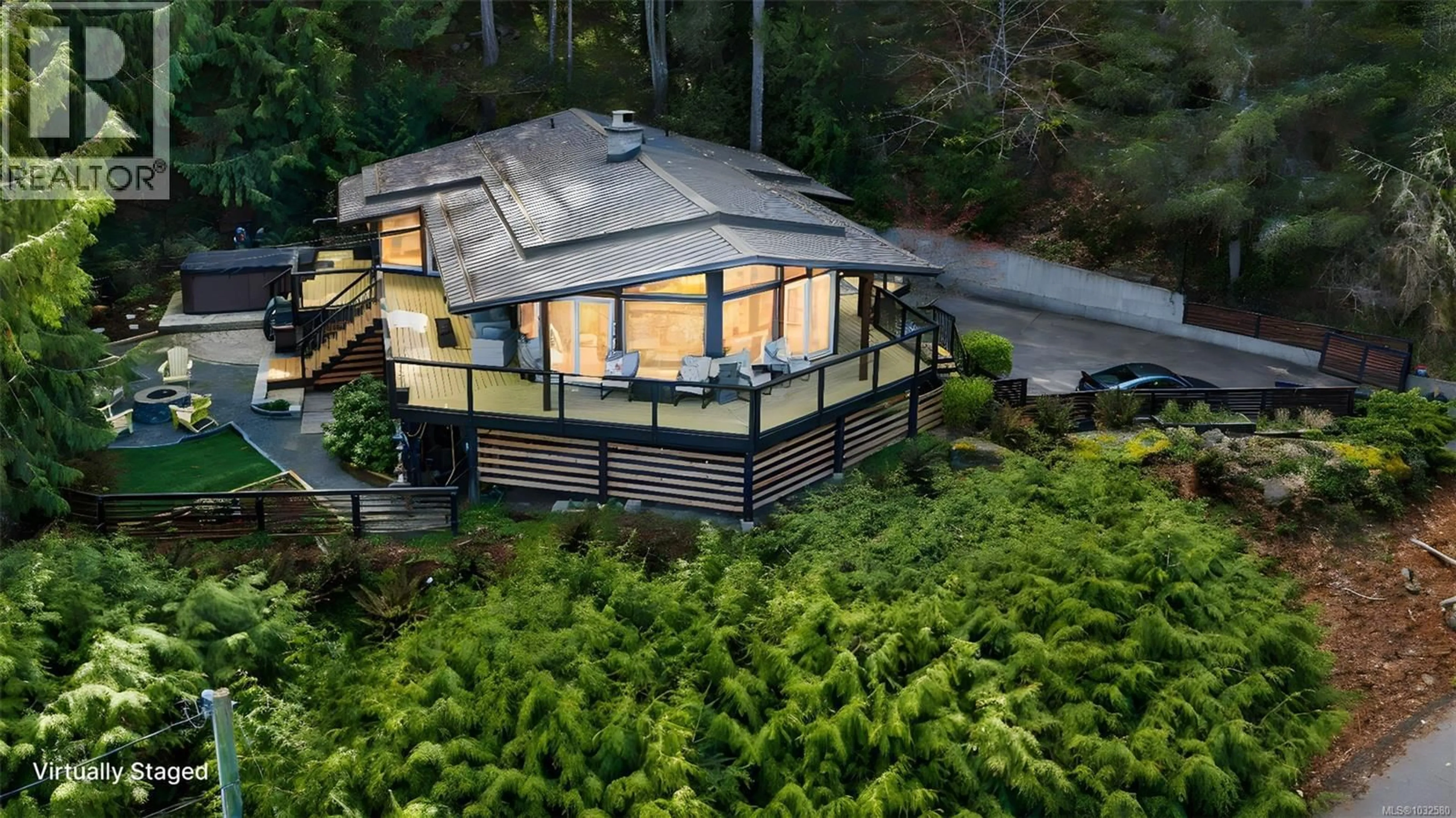 A pic from outside/outdoor area/front of a property/back of a property/a pic from drone, unknown for 6156 GENOA BAY ROAD, Duncan British Columbia V9L5Y5