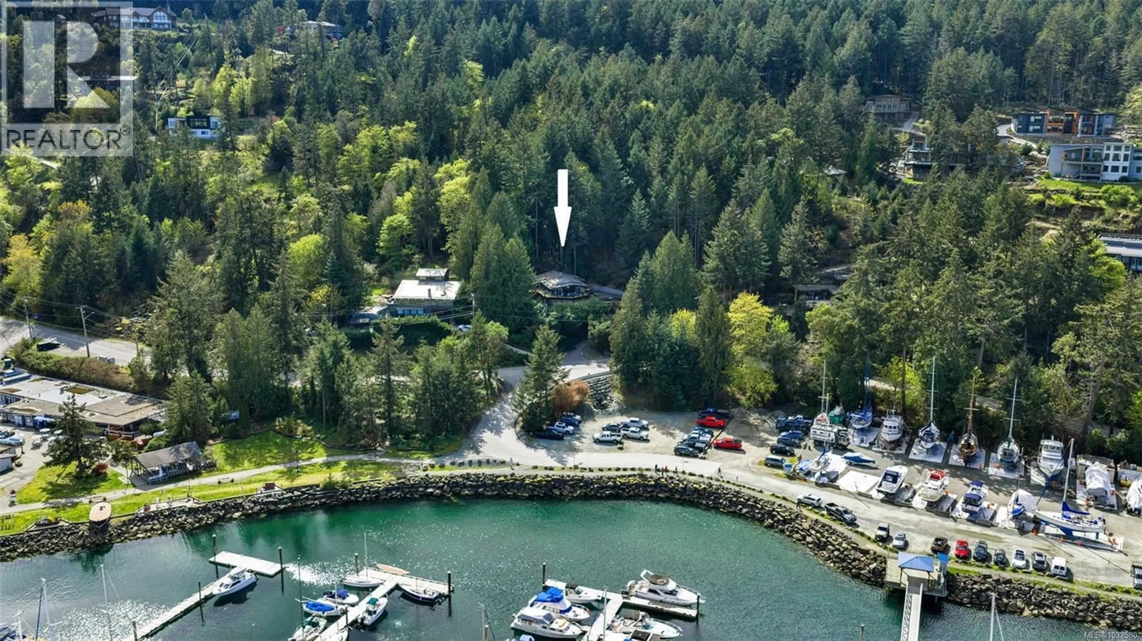 A pic from outside/outdoor area/front of a property/back of a property/a pic from drone, water/lake/river/ocean view for 6156 GENOA BAY ROAD, Duncan British Columbia V9L5Y5