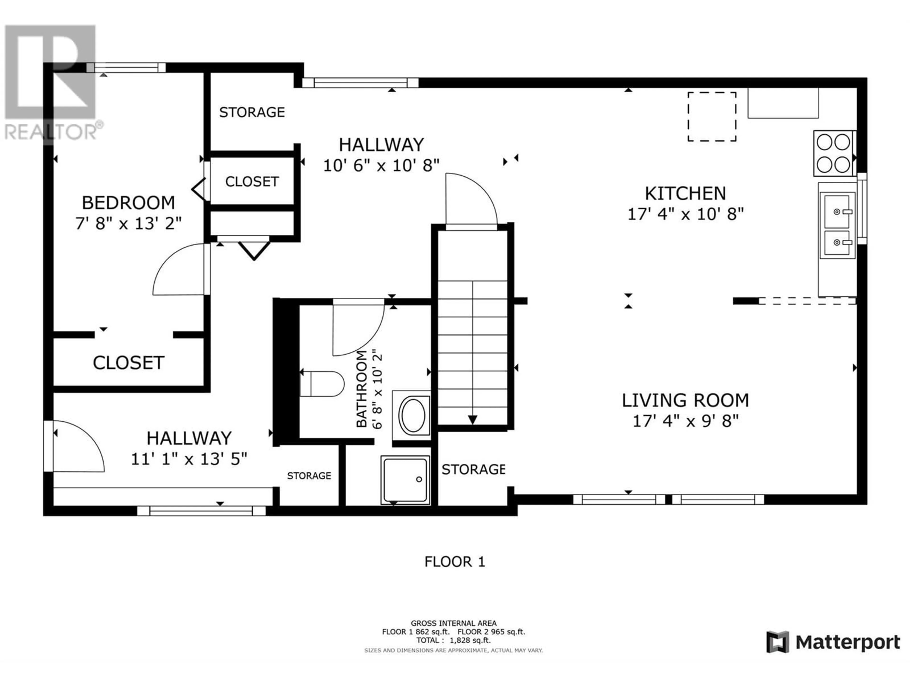 Floor plan for 4505 16 Street, Vernon British Columbia V1T3Y2