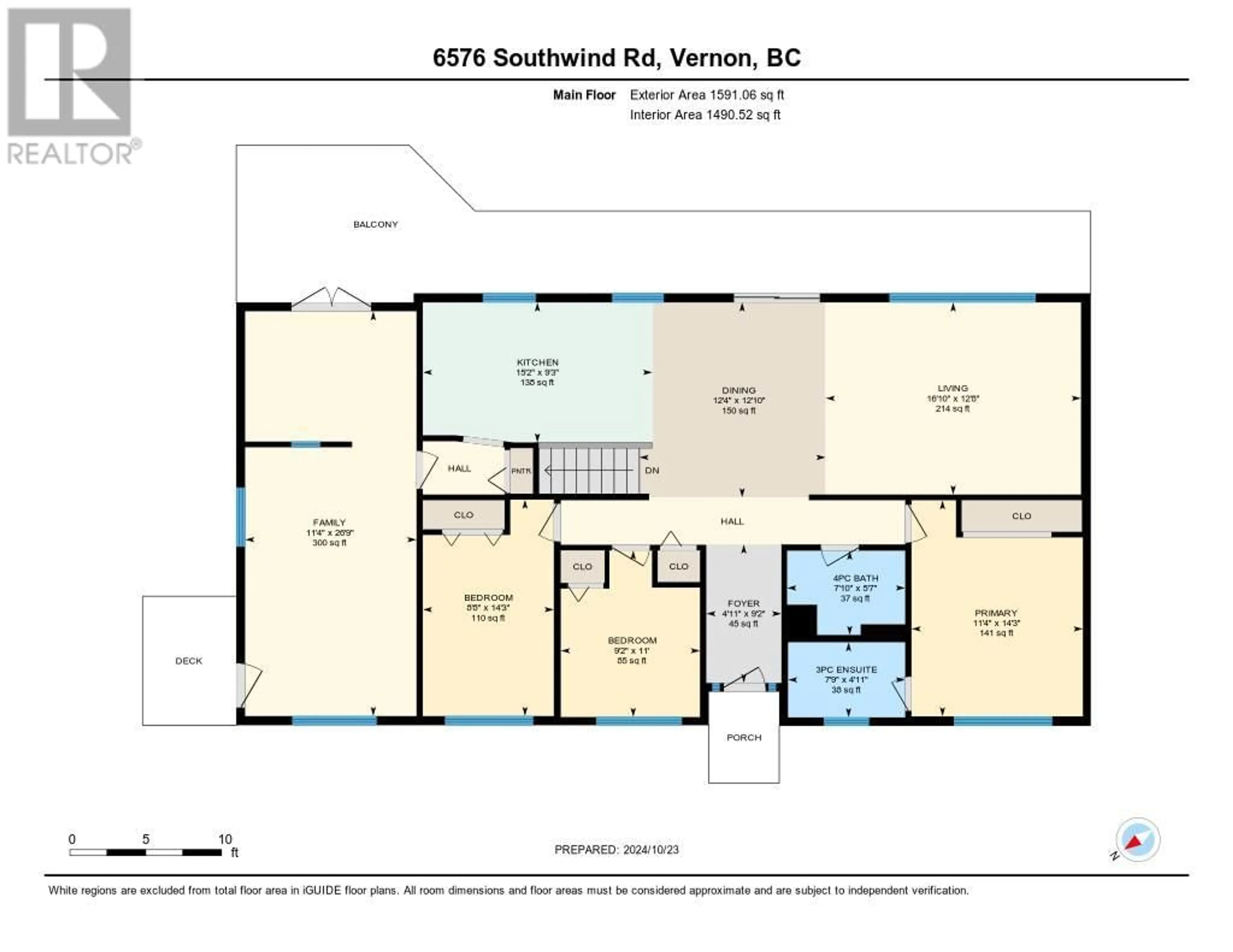 Floor plan for 6576 Southwind Road, Vernon British Columbia V1H1B7