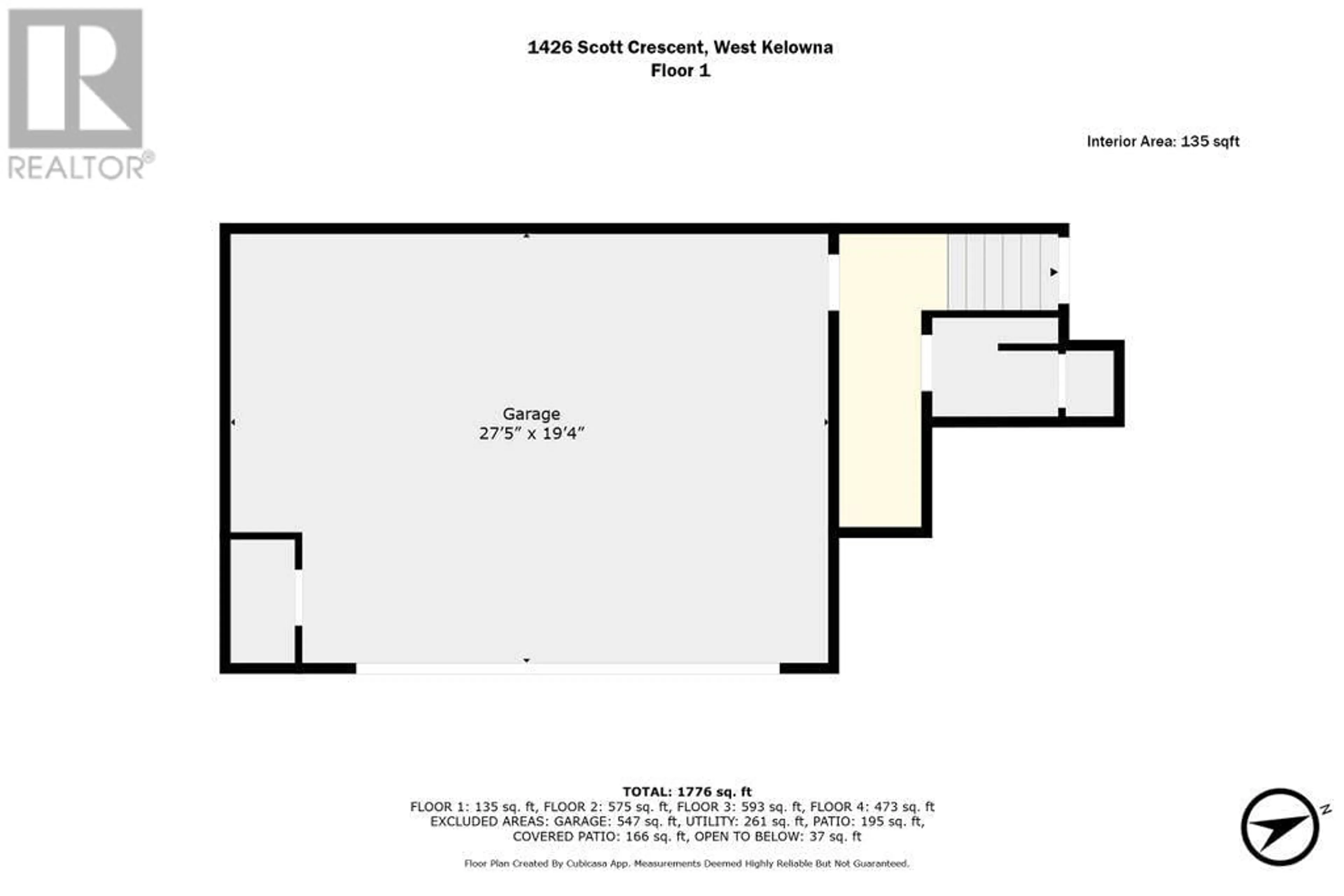 Floor plan for 1426 Scott Crescent Lot# 35, West Kelowna British Columbia V1Z2X6