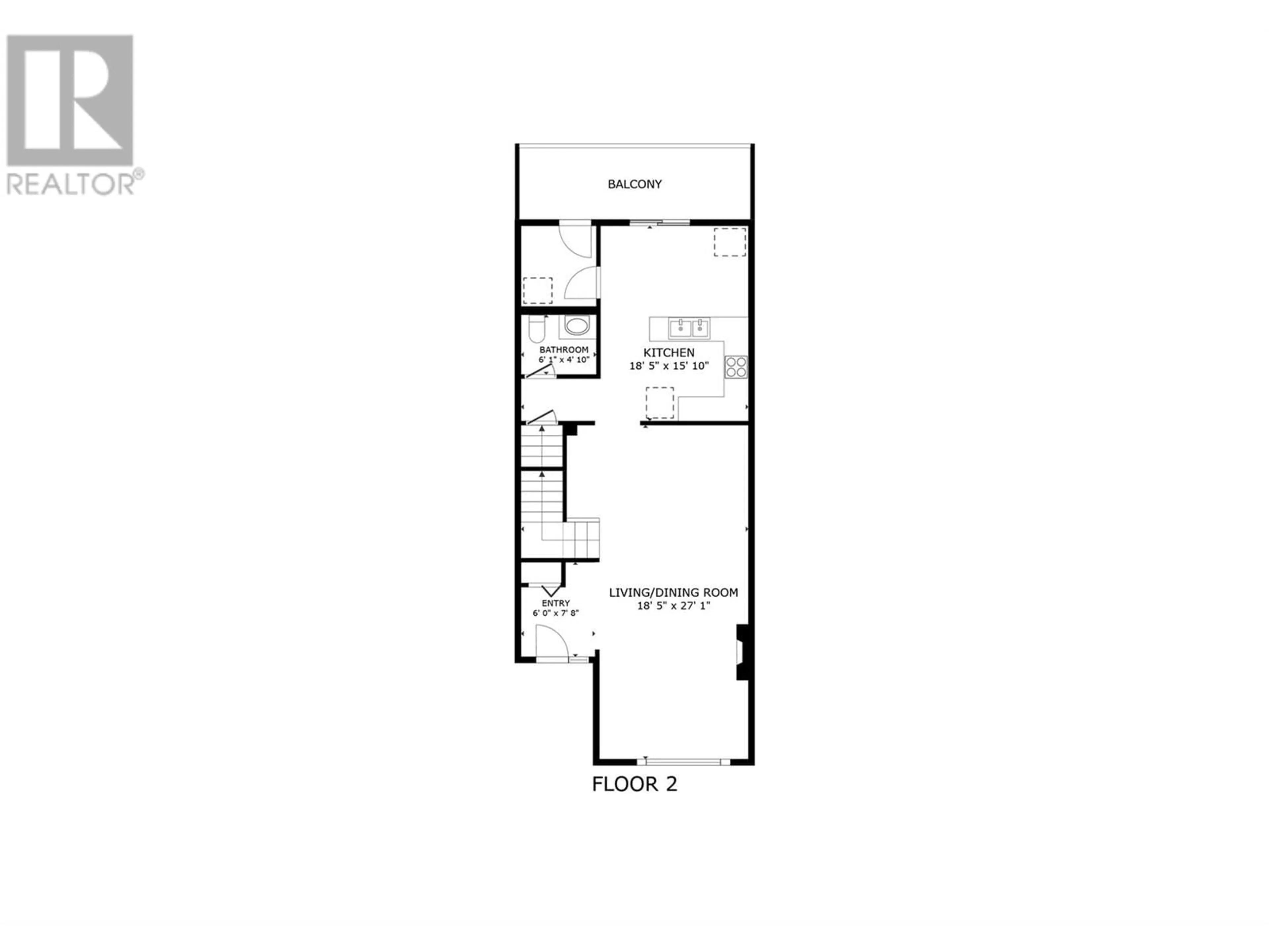 Floor plan for 2419 Richter Street, Kelowna British Columbia V1Y2P5