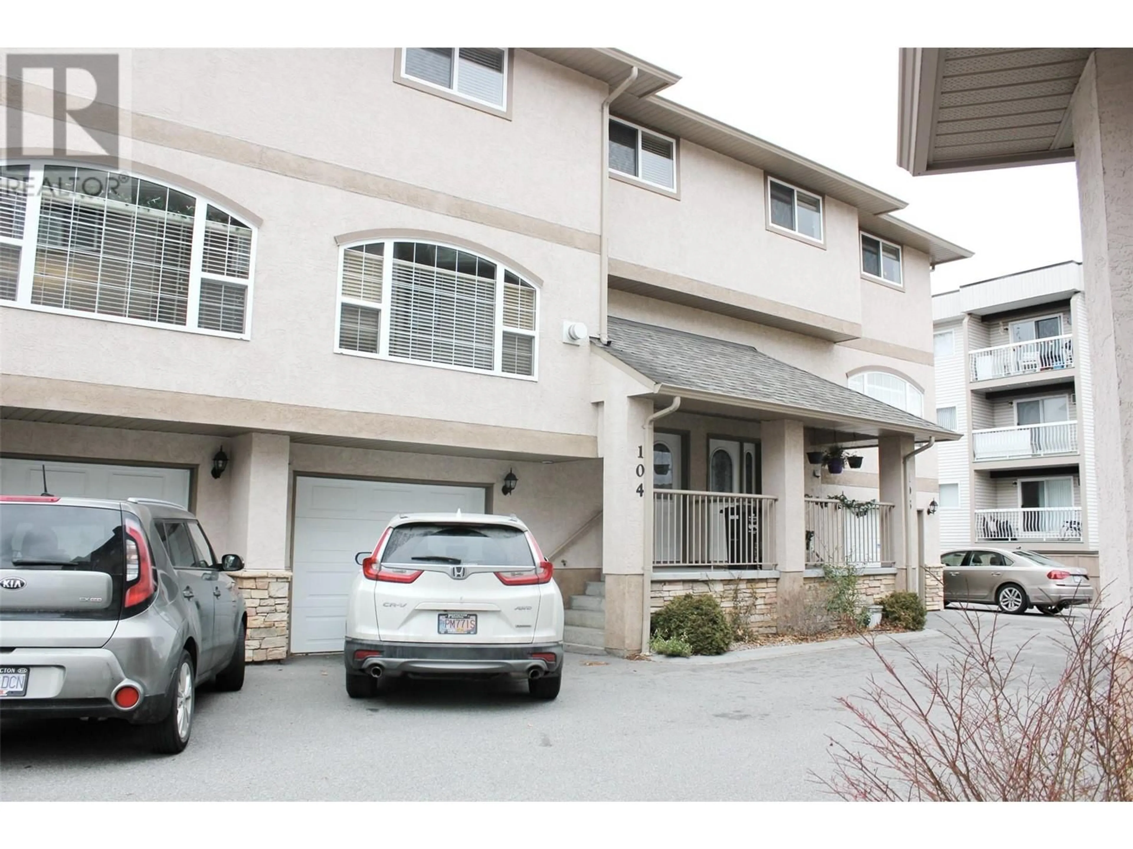 A pic from exterior of the house or condo, the street view for 849 WINNIPEG Street Unit# 104, Penticton British Columbia V2A5N4