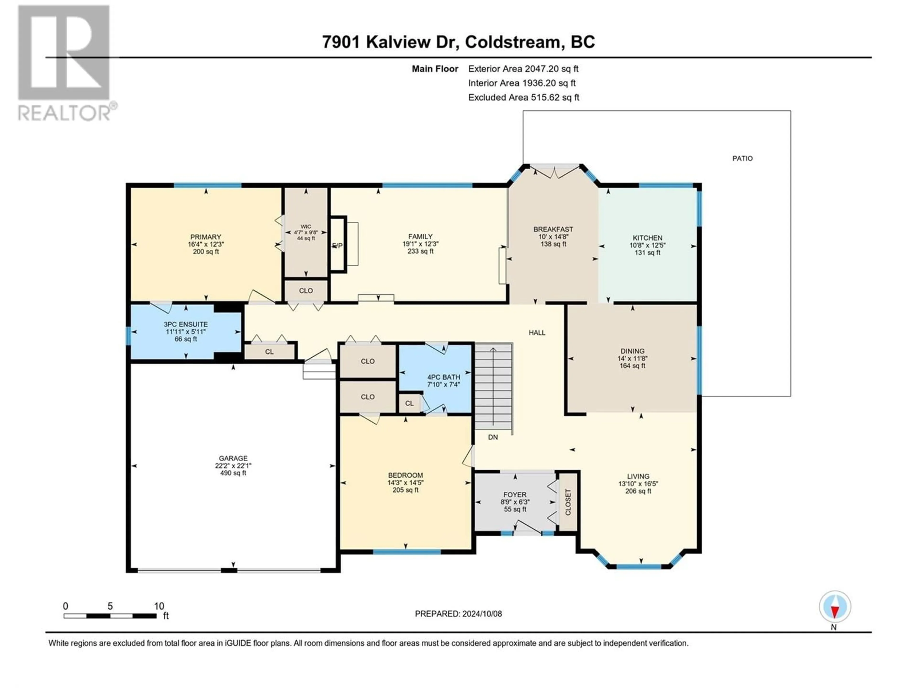 Floor plan for 7901 Kalview Drive, Coldstream British Columbia V1B2S3