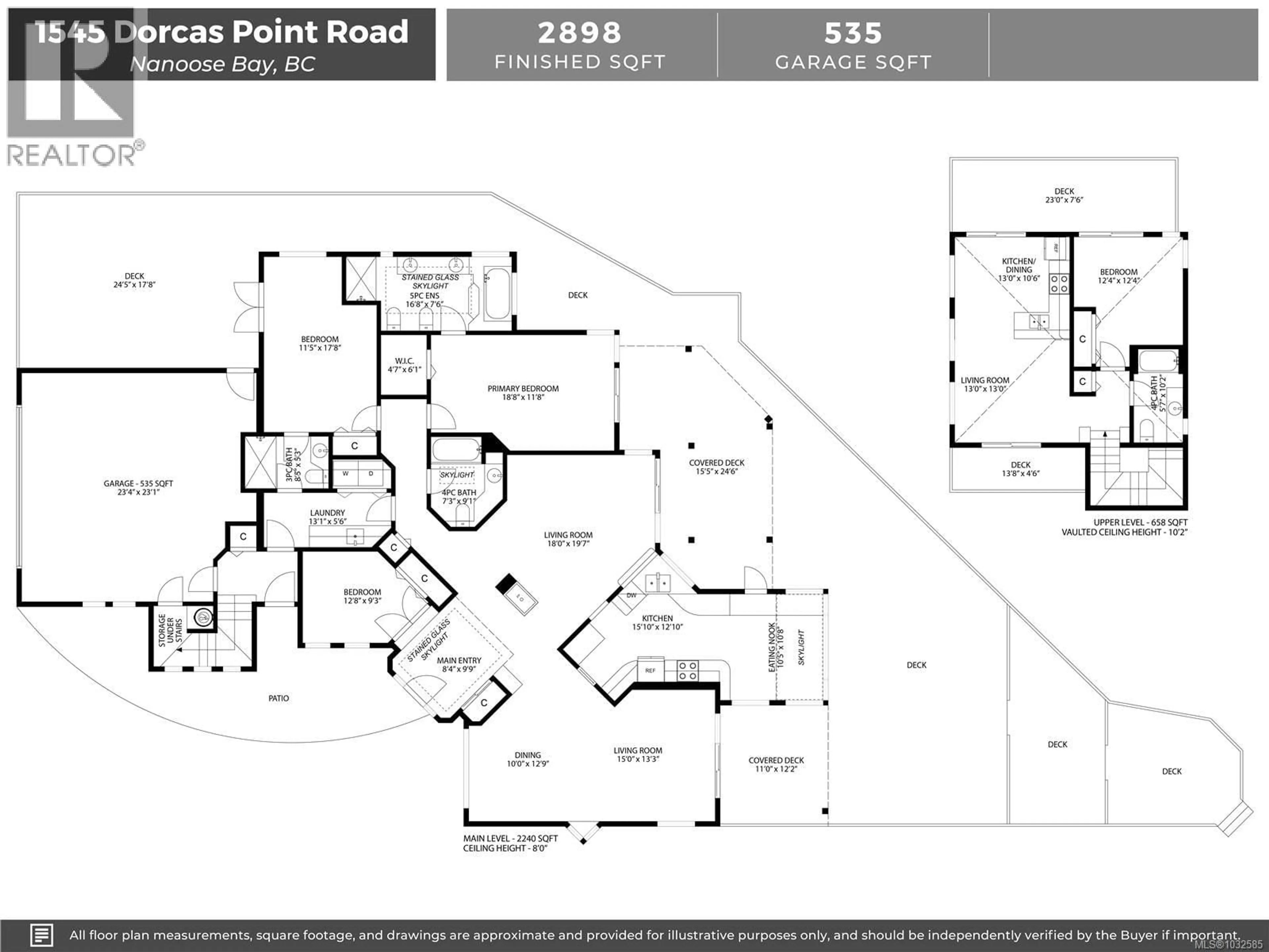 Floor plan for 1545 DORCAS POINT ROAD, Nanoose Bay British Columbia V9P6B4