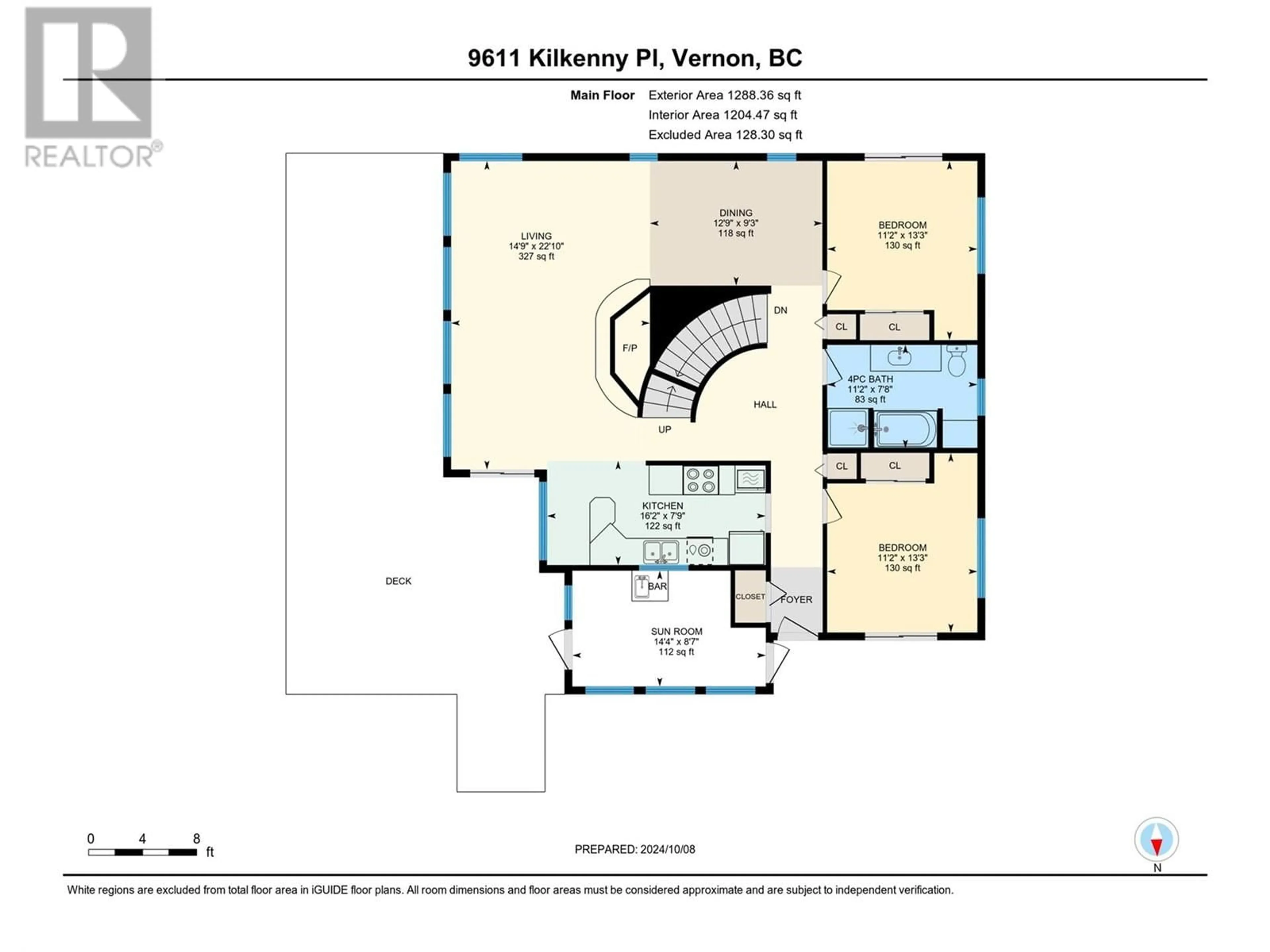 Floor plan for 9611 Kilkenny Place, Fintry British Columbia V1H2C4