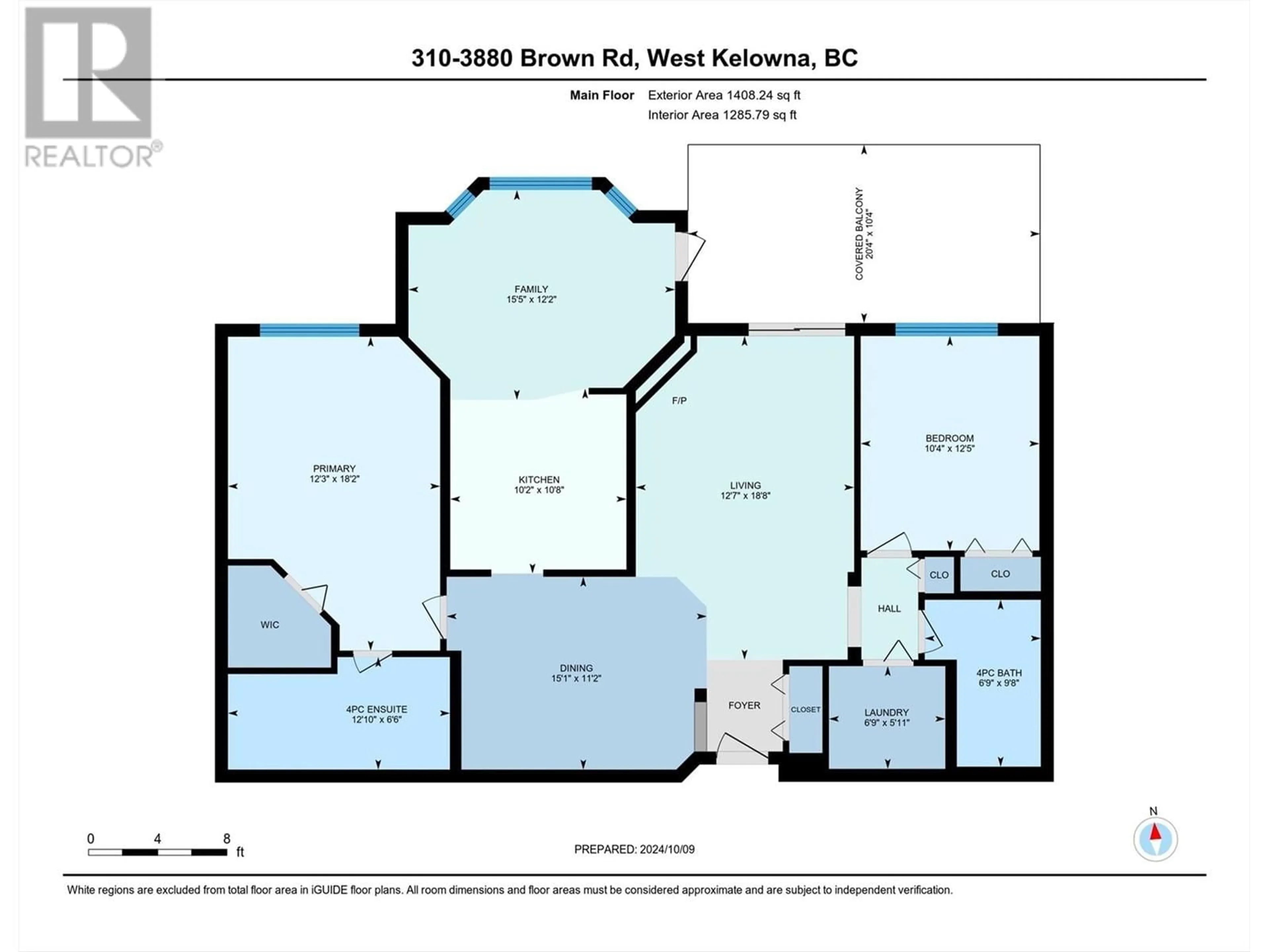 Floor plan for 3880 Brown Road Unit# 310, West Kelowna British Columbia V4T2J5