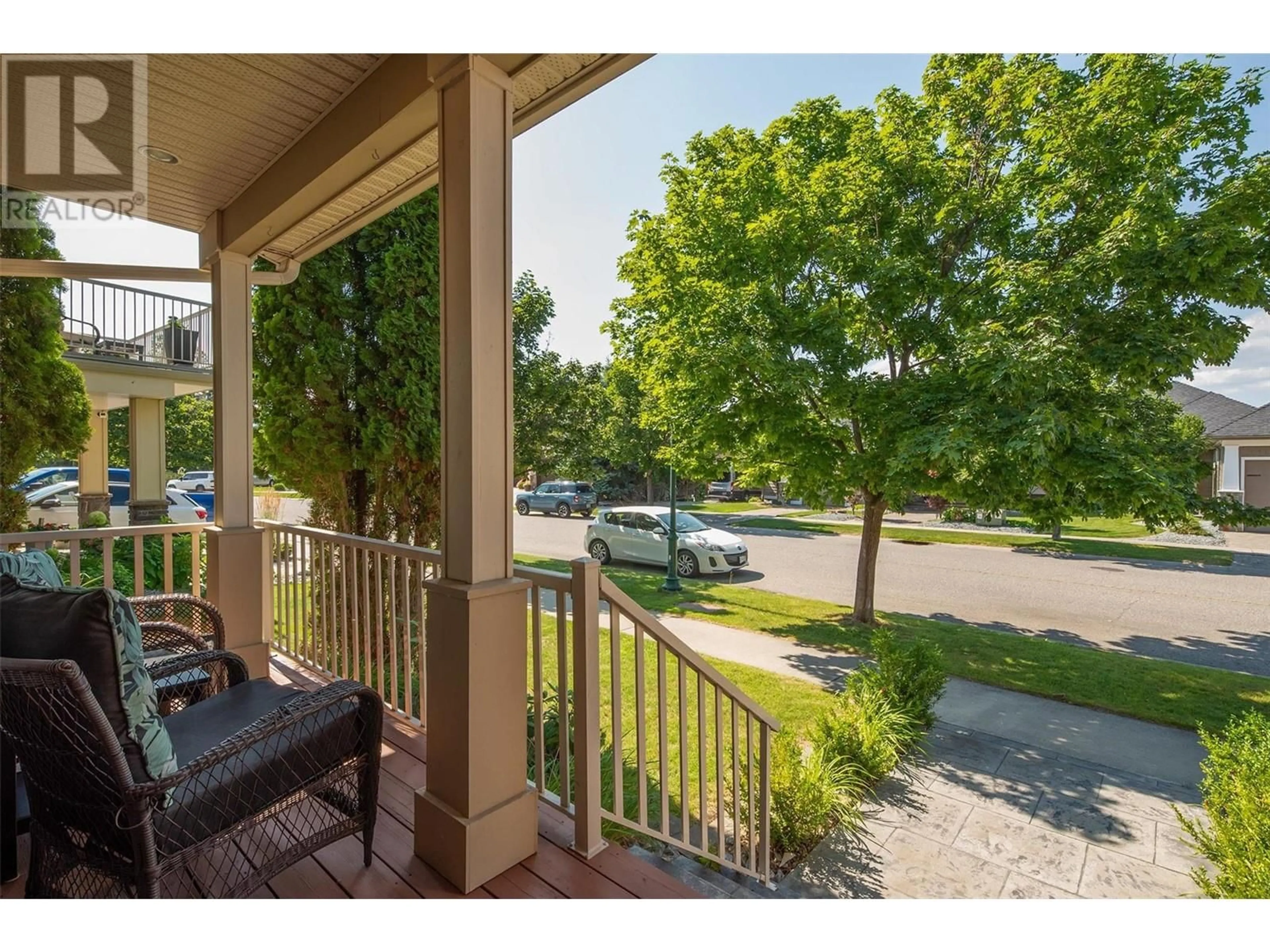 Patio, the street view for 357 Quilchena Drive, Kelowna British Columbia V1W4Y9