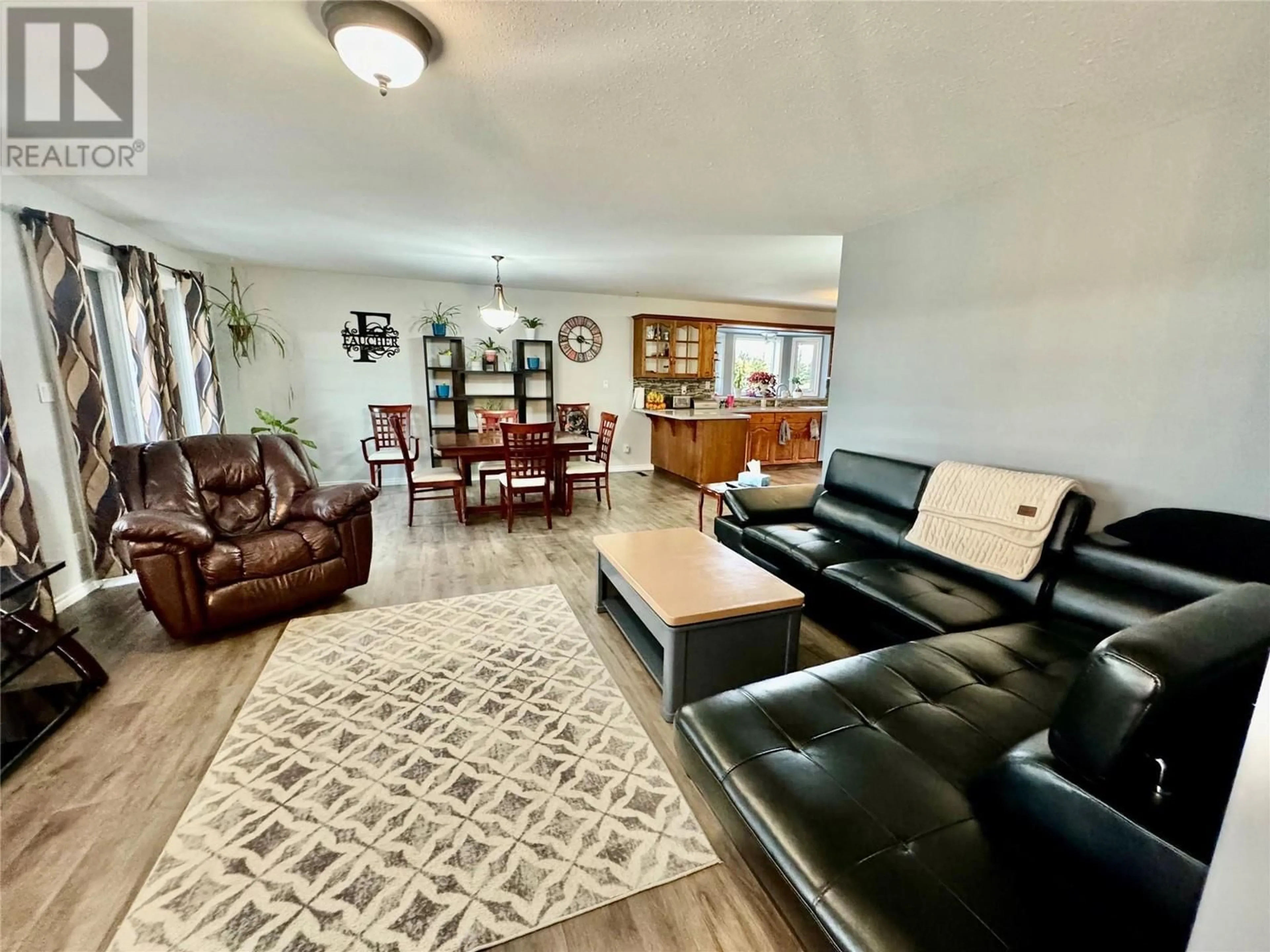 Living room, wood floors for 10681 Cottonwood Cresent, Dawson Creek British Columbia V1G4M3