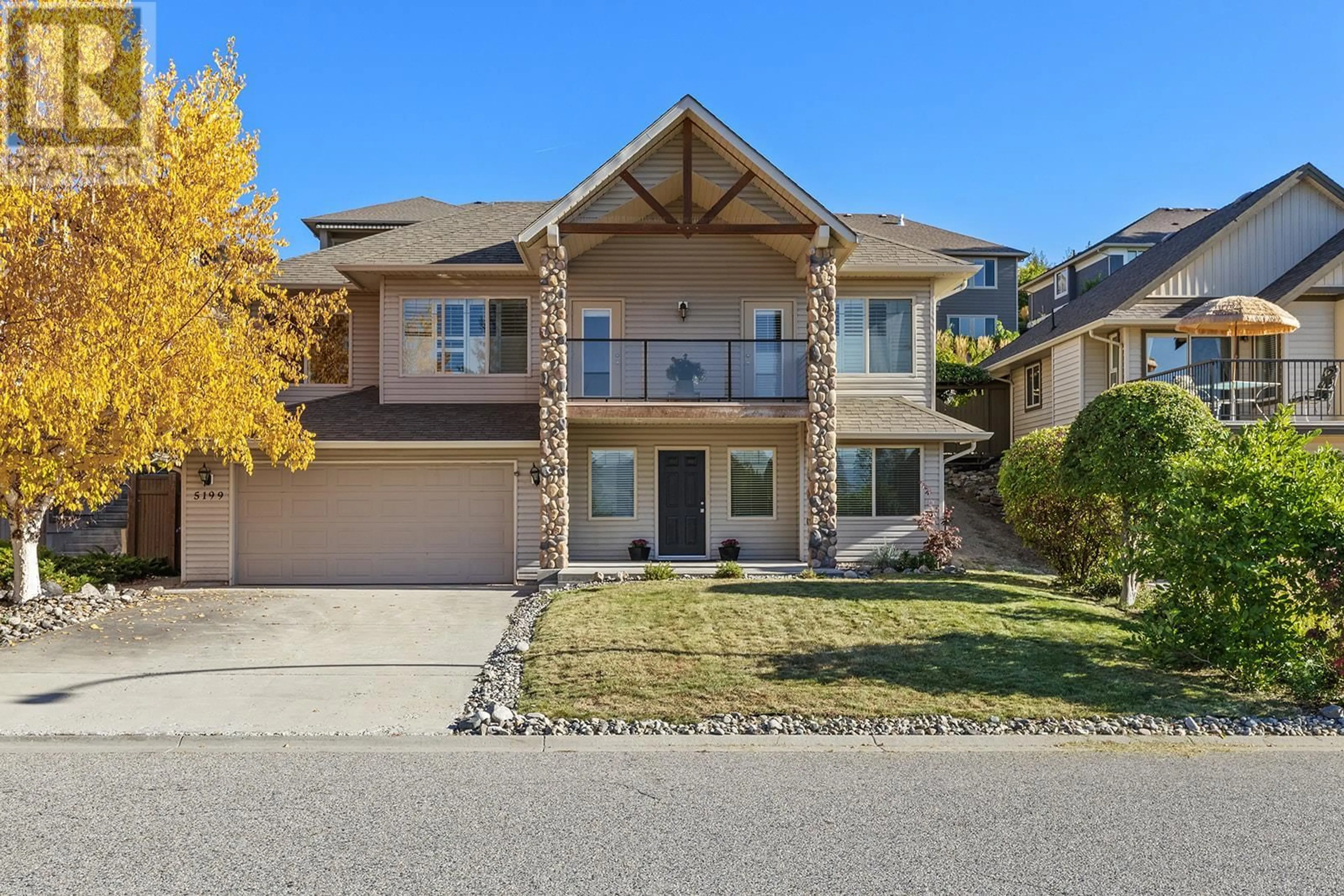 A pic from exterior of the house or condo, the street view for 5199 Cobble Crescent, Kelowna British Columbia V1W4Y8