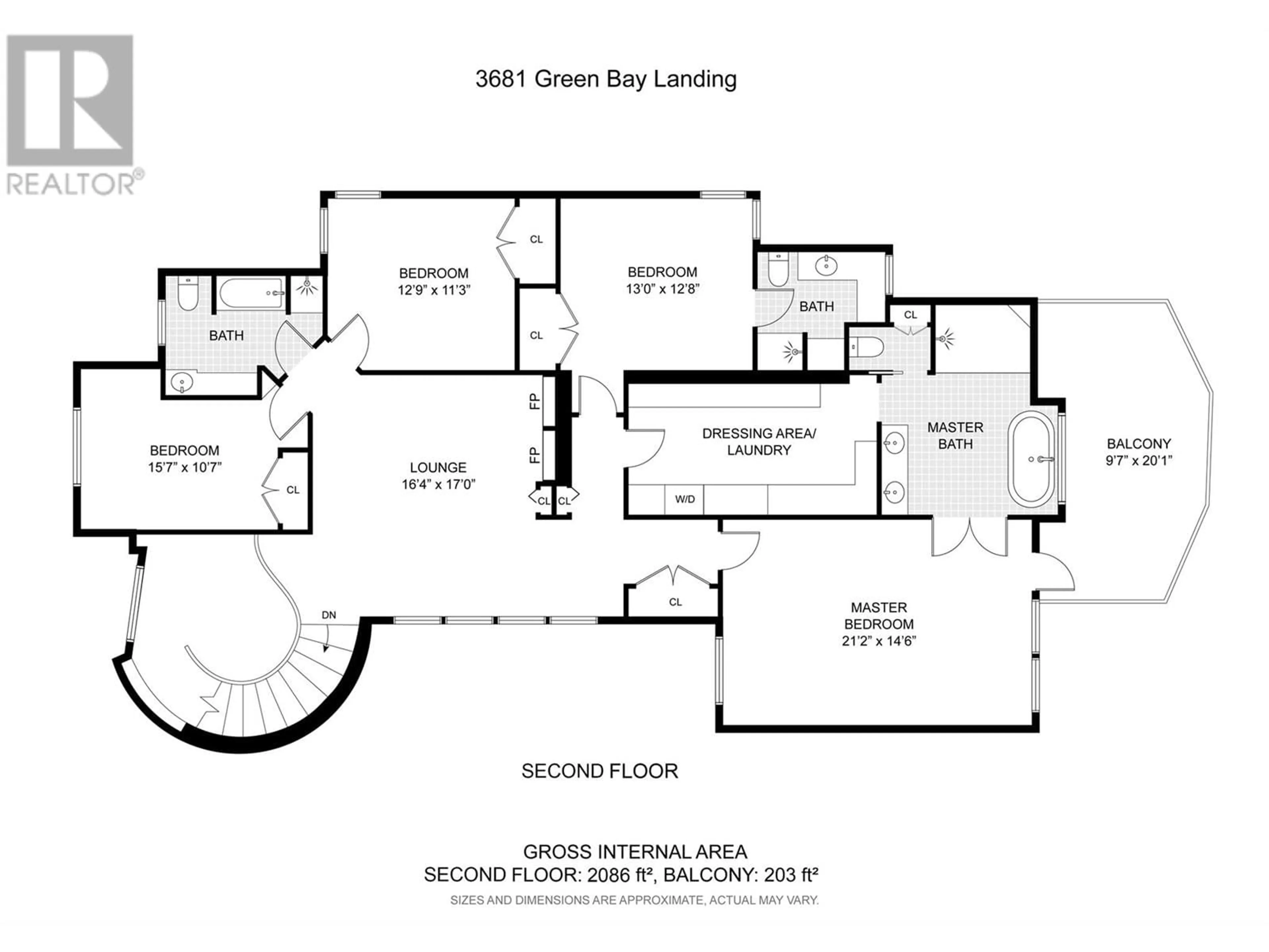 Floor plan for 3681 Green Bay Landing, West Kelowna British Columbia V4T2B7