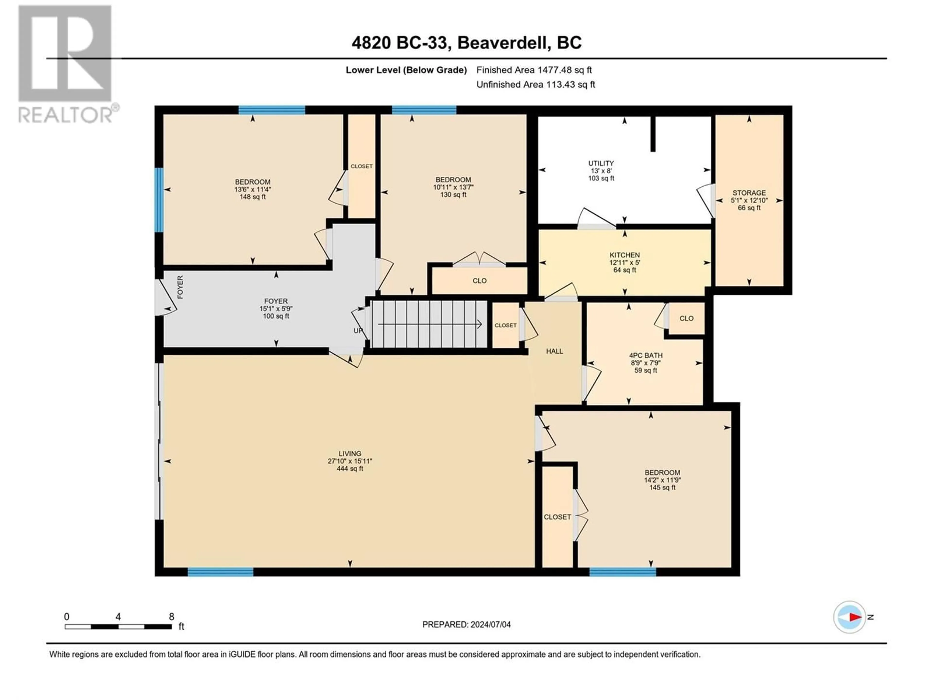 Floor plan for 4820 Highway 33, Beaverdell British Columbia V0H1A0