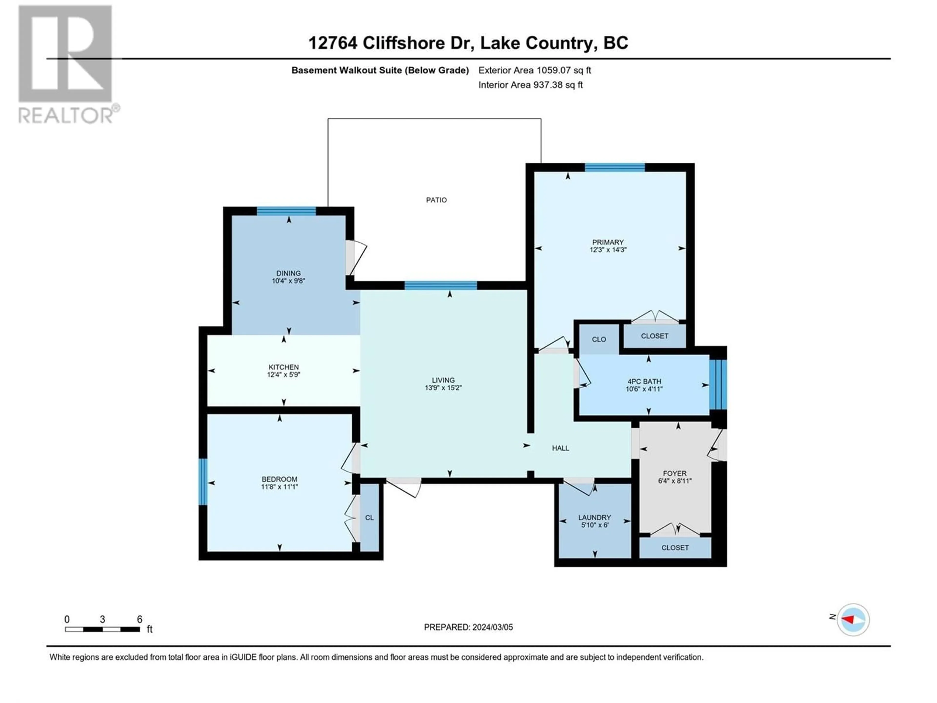 Floor plan for 12764 Cliffshore Drive, Lake Country British Columbia V4V2P6