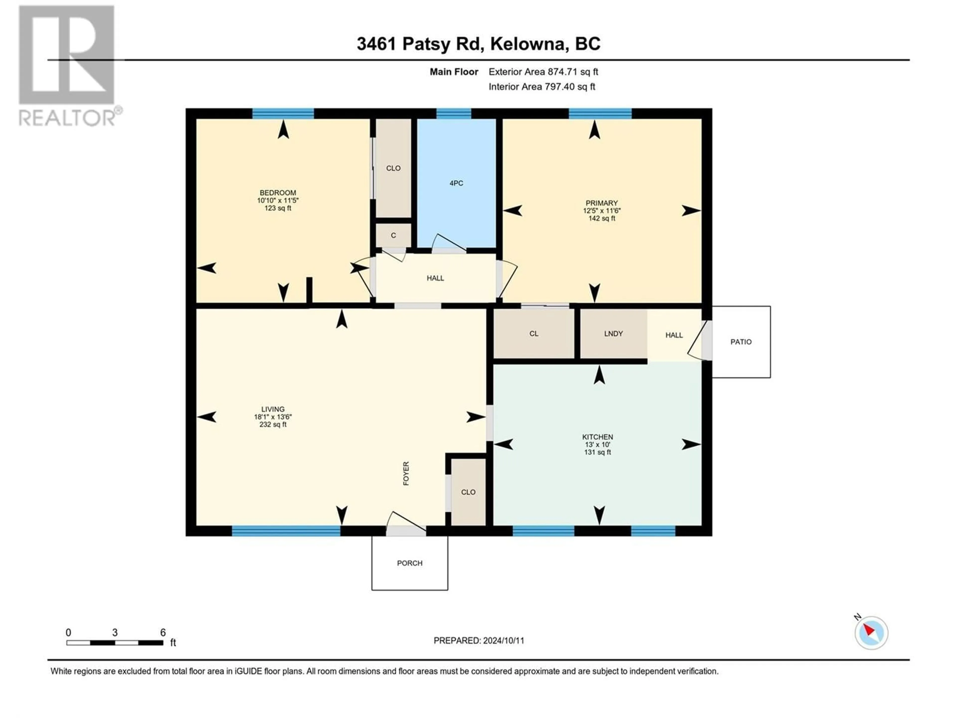 Floor plan for 3461 Patsy Road, Kelowna British Columbia V1W3E7