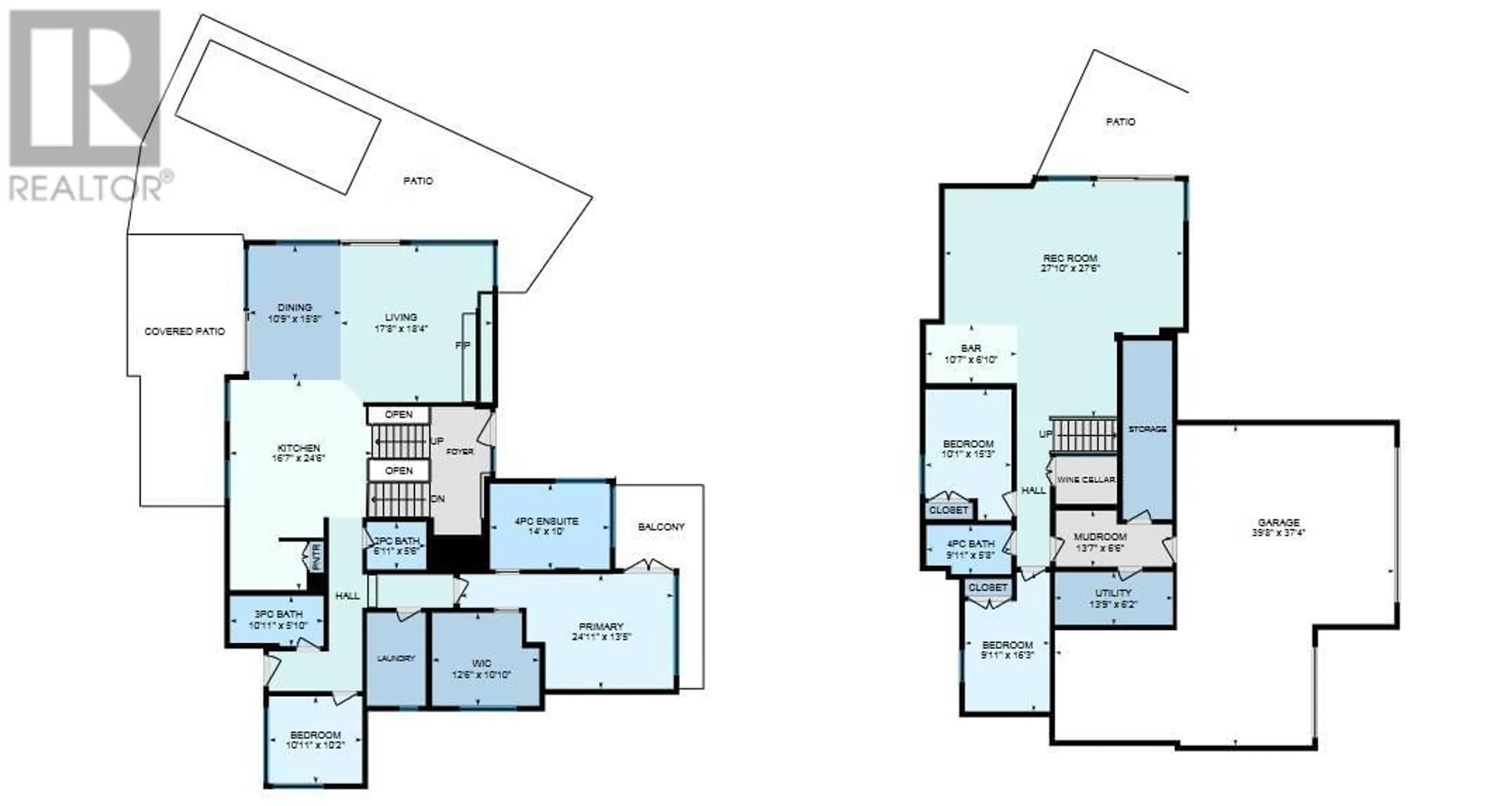 Floor plan for 9857 Beacon Hill Drive, Lake Country British Columbia V4V0A9