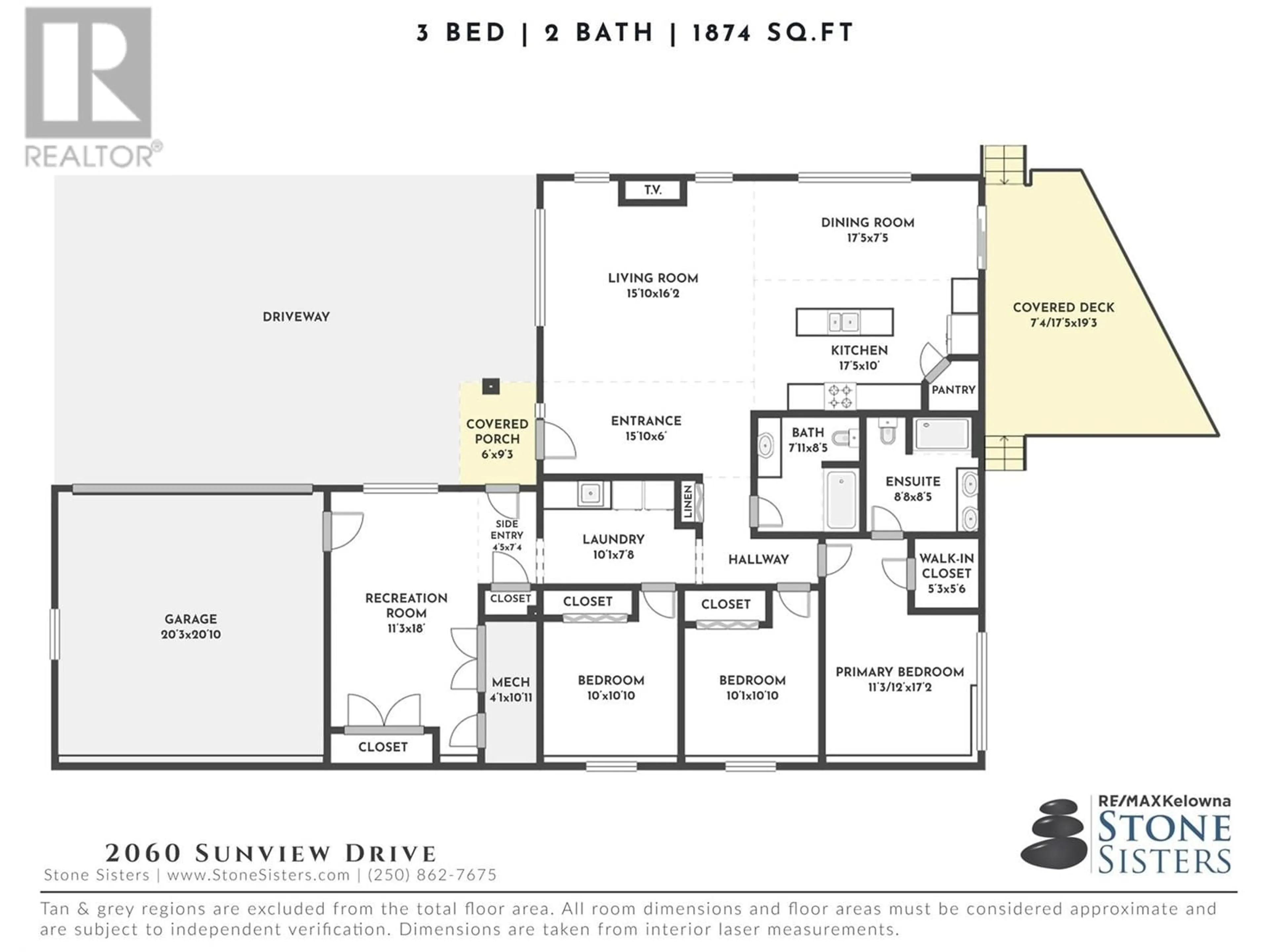 Floor plan for 2060 Sunview Drive, West Kelowna British Columbia V1Z3X6