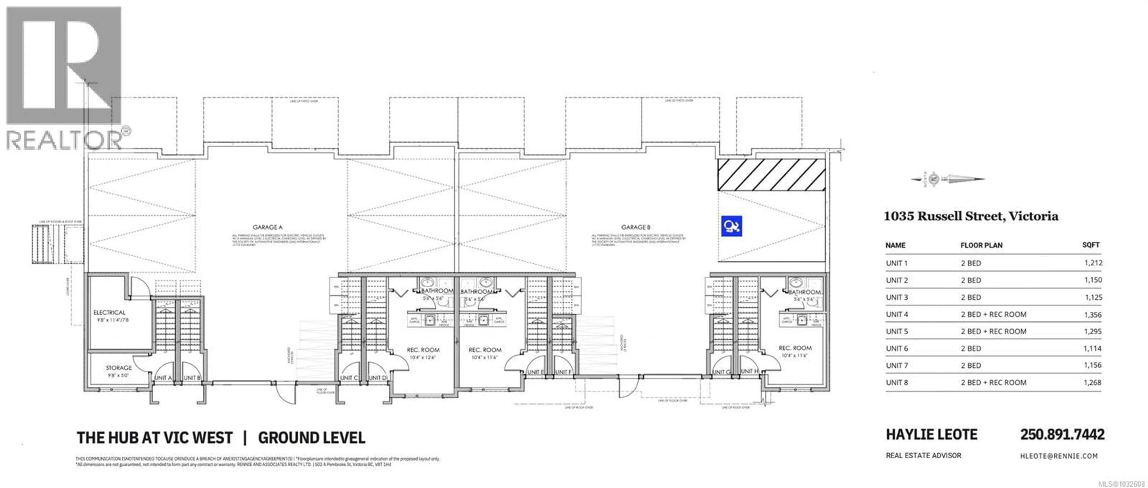 Floor plan for 5 - 1035 RUSSELL STREET, Victoria British Columbia V9A3Y2