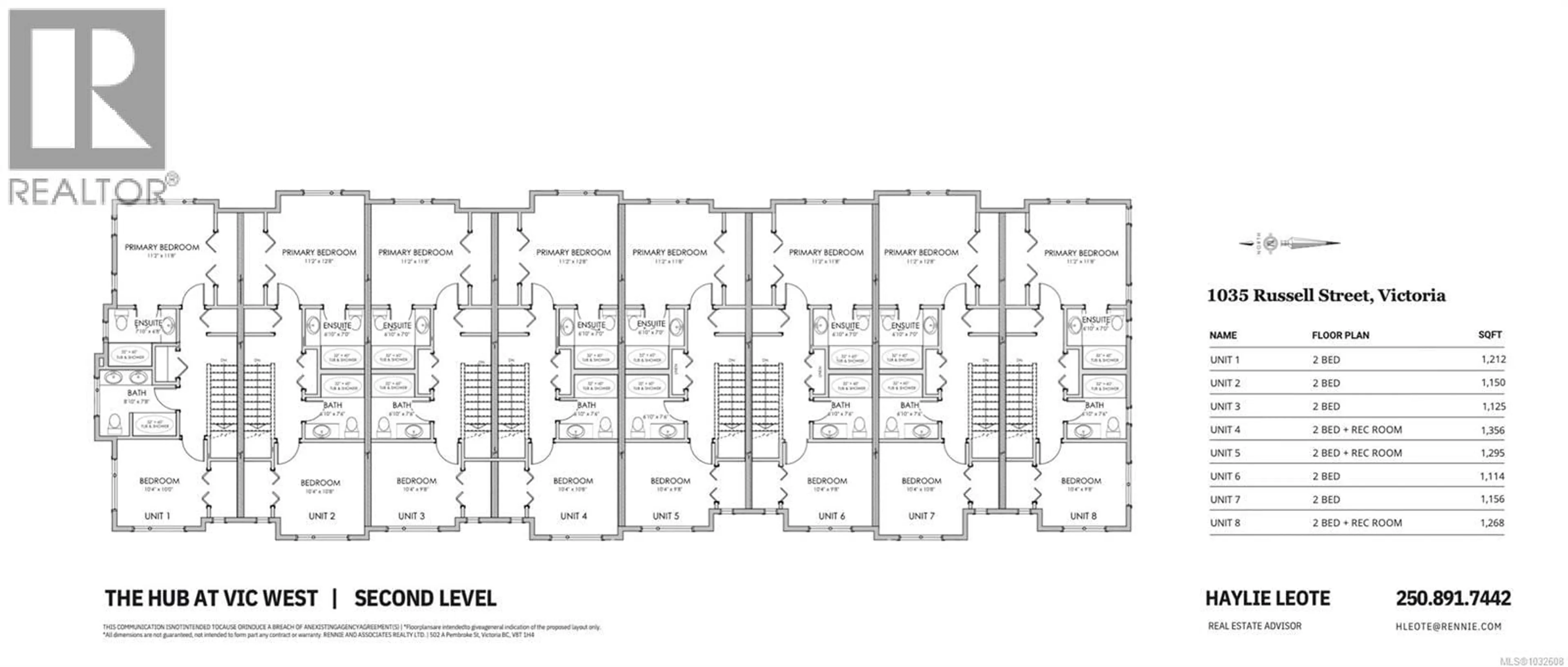 Floor plan for 5 - 1035 RUSSELL STREET, Victoria British Columbia V9A3Y2