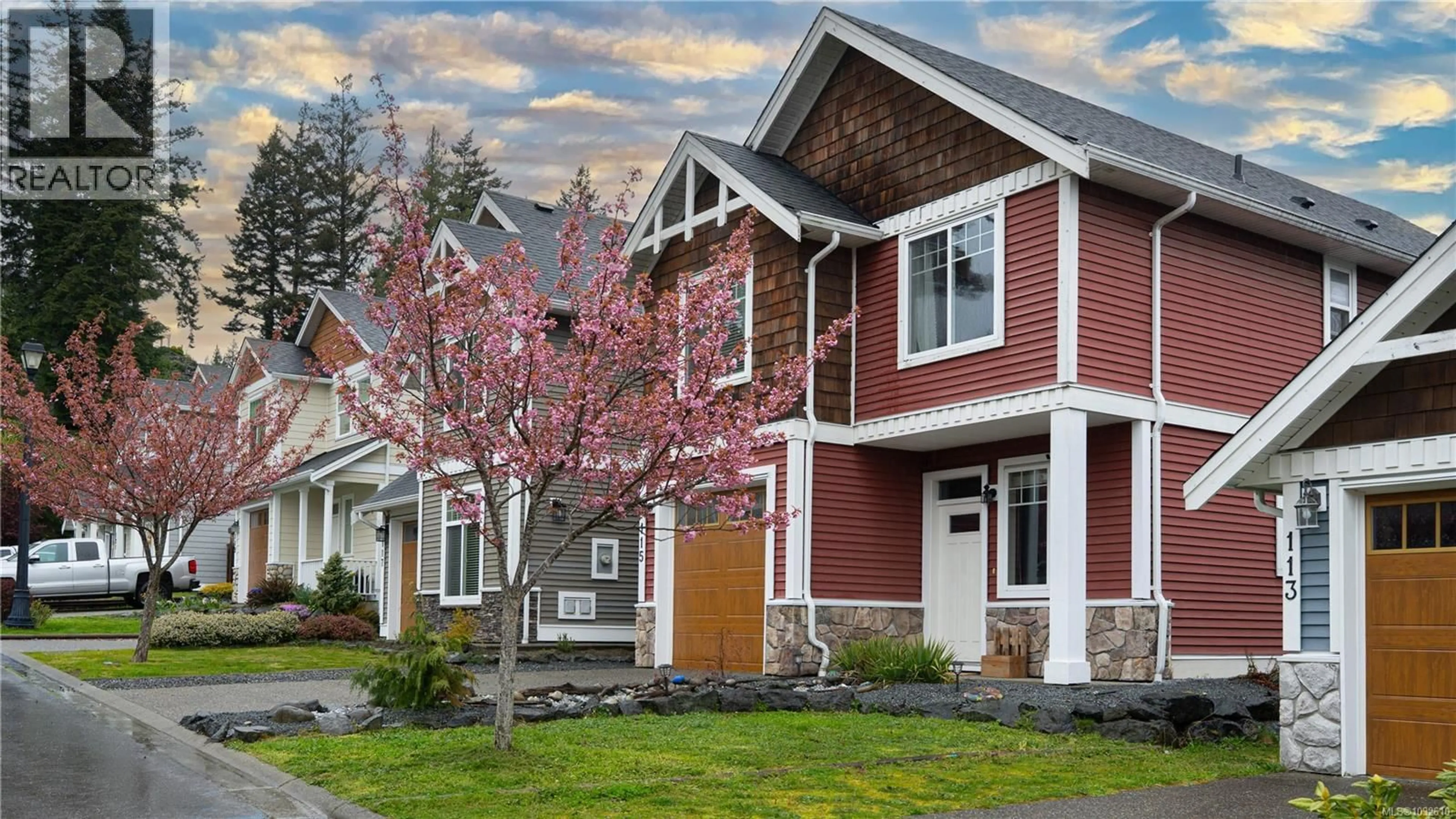 Home with vinyl exterior material, street for 115 - 2260 MAPLE AVENUE NORTH, Sooke British Columbia V9Z1J7