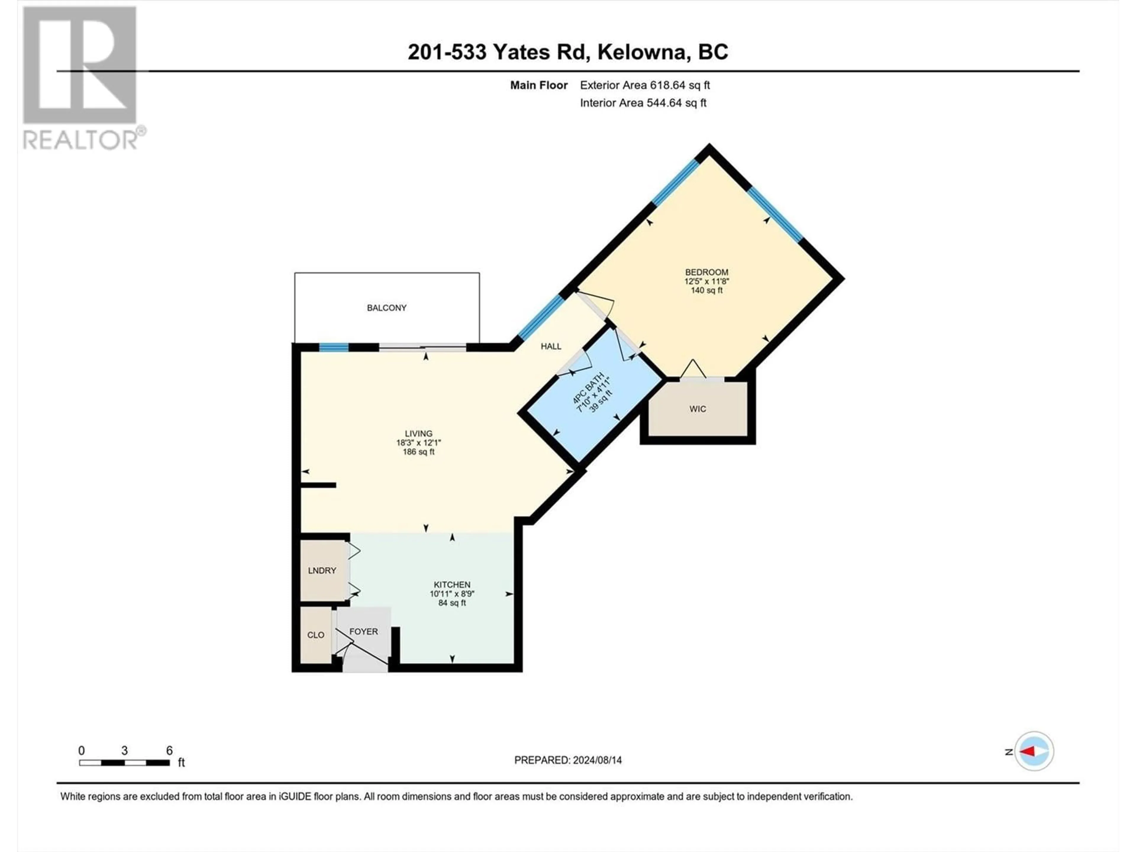 Floor plan for 533 Yates Road Unit# 201, Kelowna British Columbia V1V1Z6