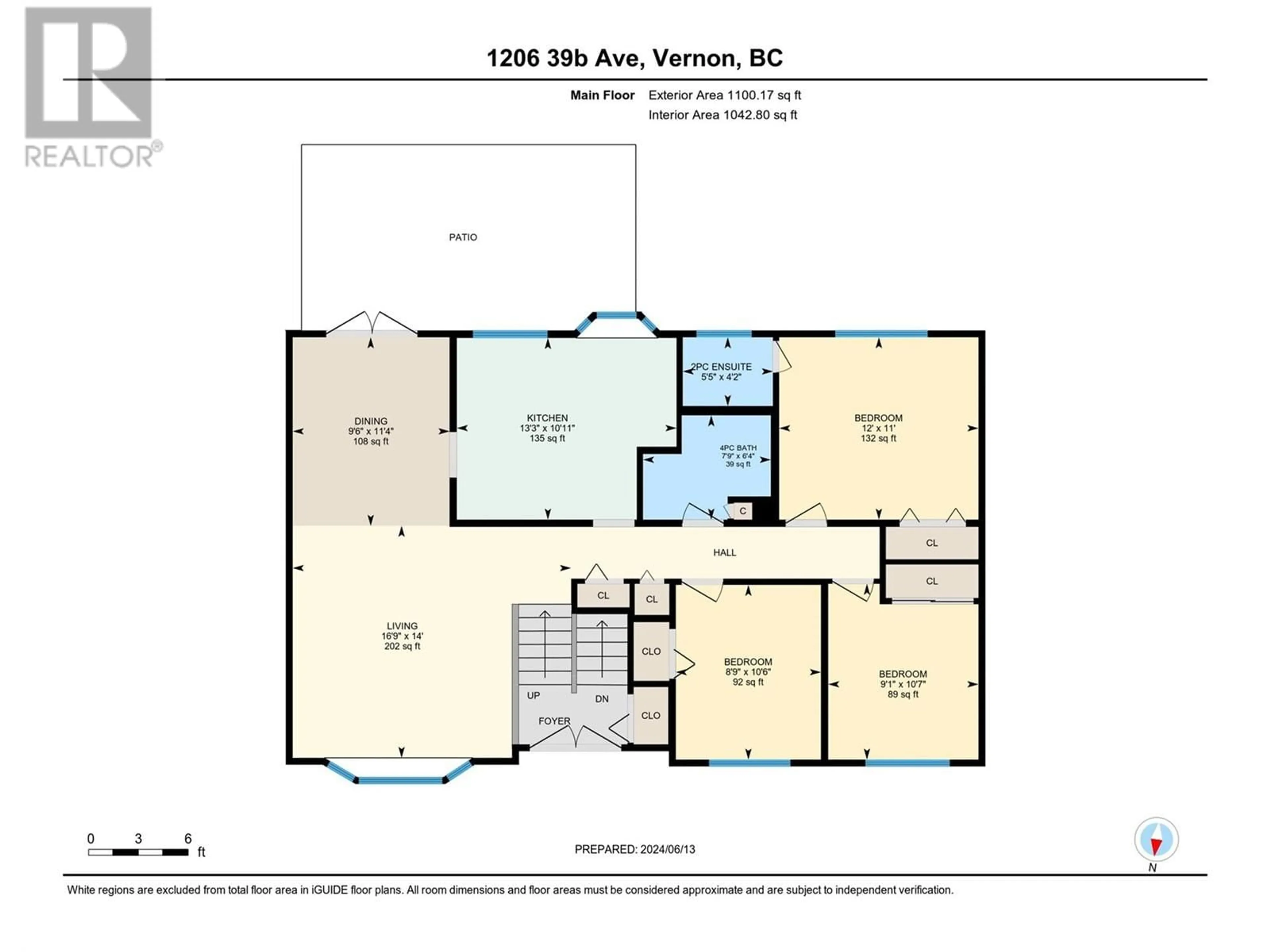 Floor plan for 1206 39B Avenue, Vernon British Columbia V1T7K4