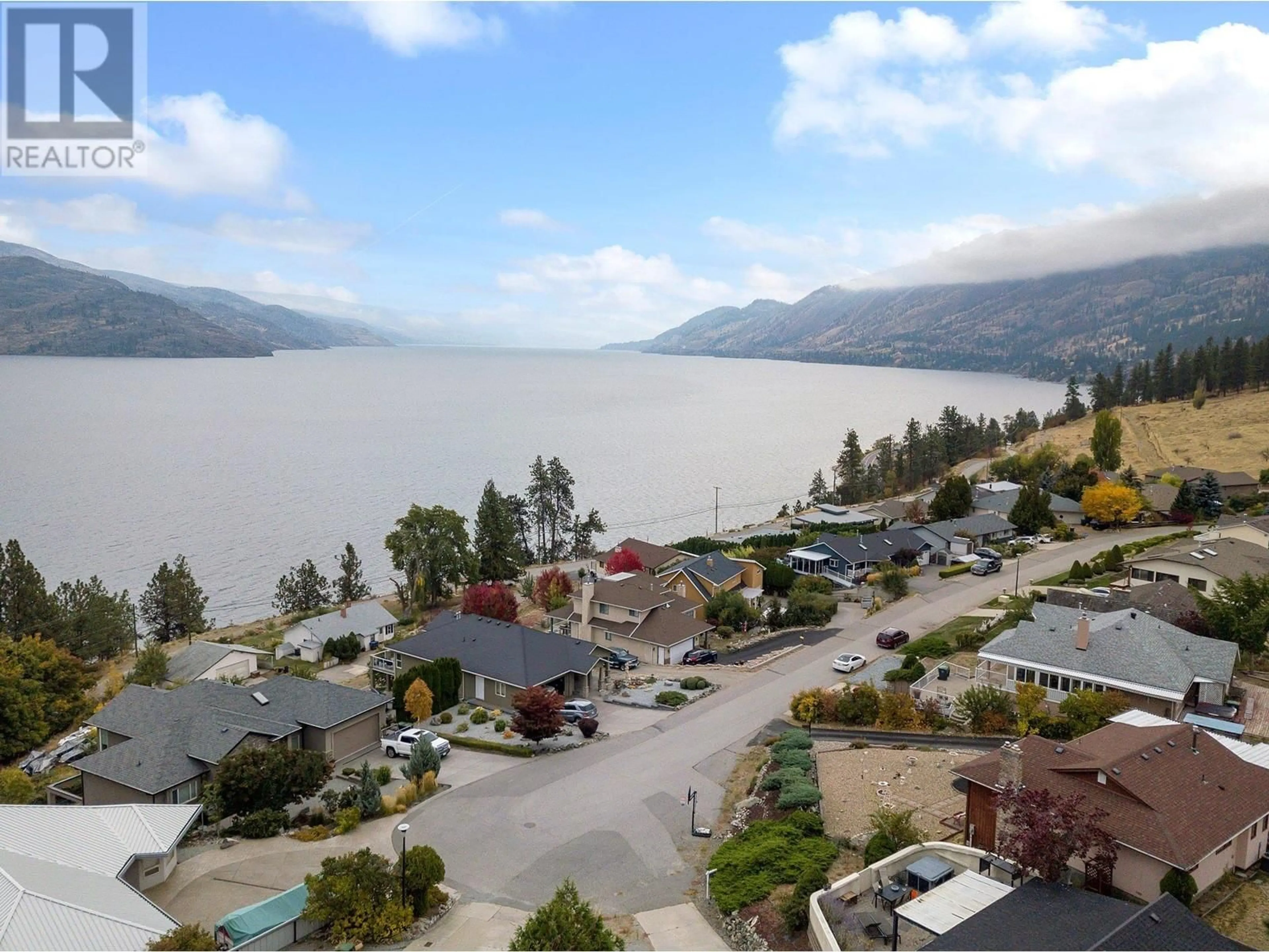 A pic from outside/outdoor area/front of a property/back of a property/a pic from drone, water/lake/river/ocean view for 6514 FERGUSON PLACE, Peachland British Columbia V0H1X7