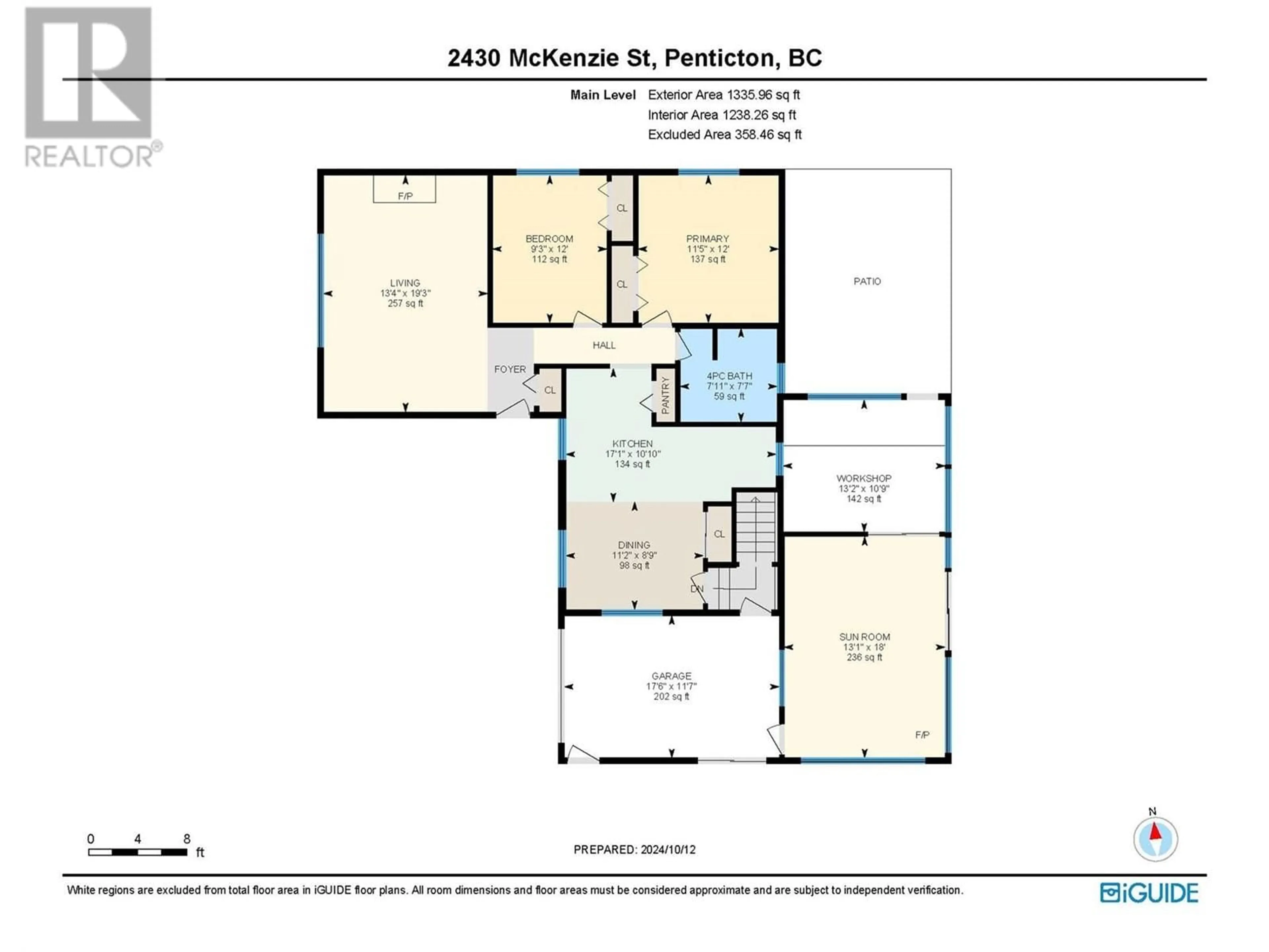 Floor plan for 2430 MCKENZIE STREET, Penticton British Columbia V2A6H7