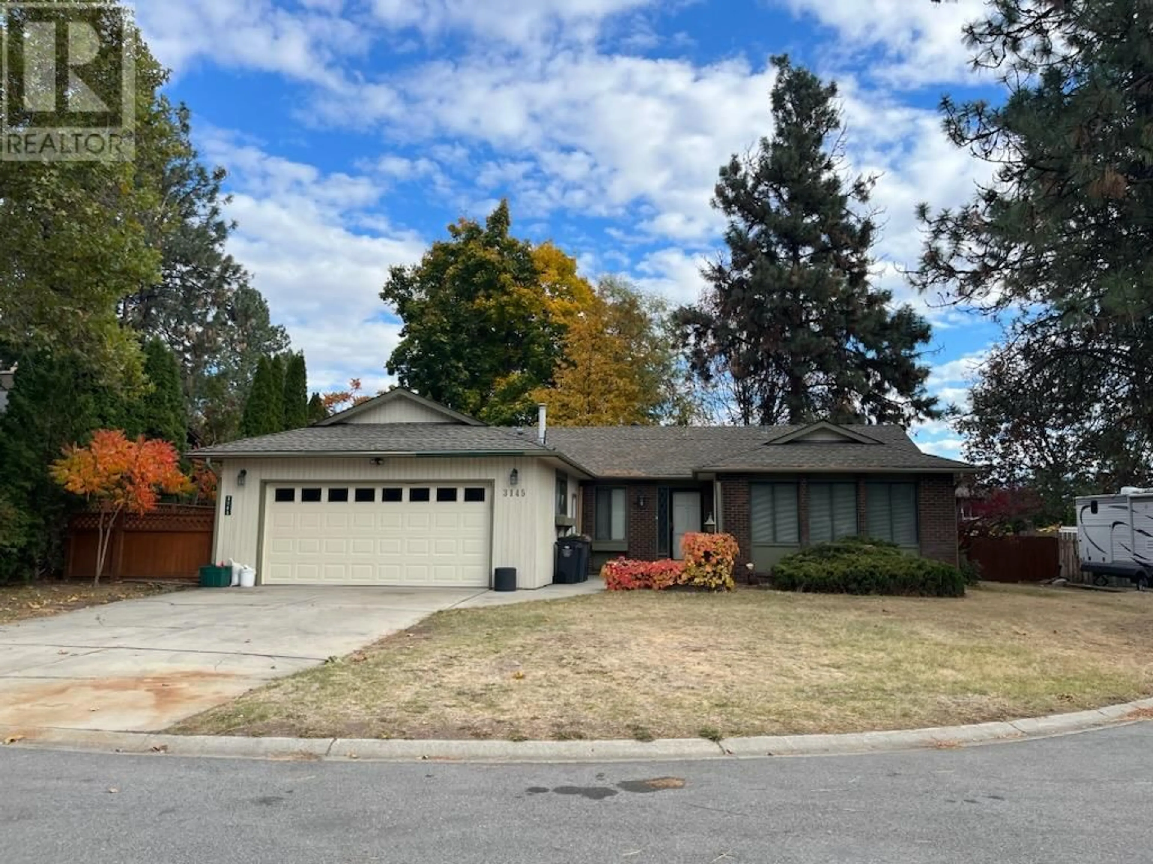 Frontside or backside of a home, the street view for 3145 Shannon Place, West Kelowna British Columbia V4T1L3