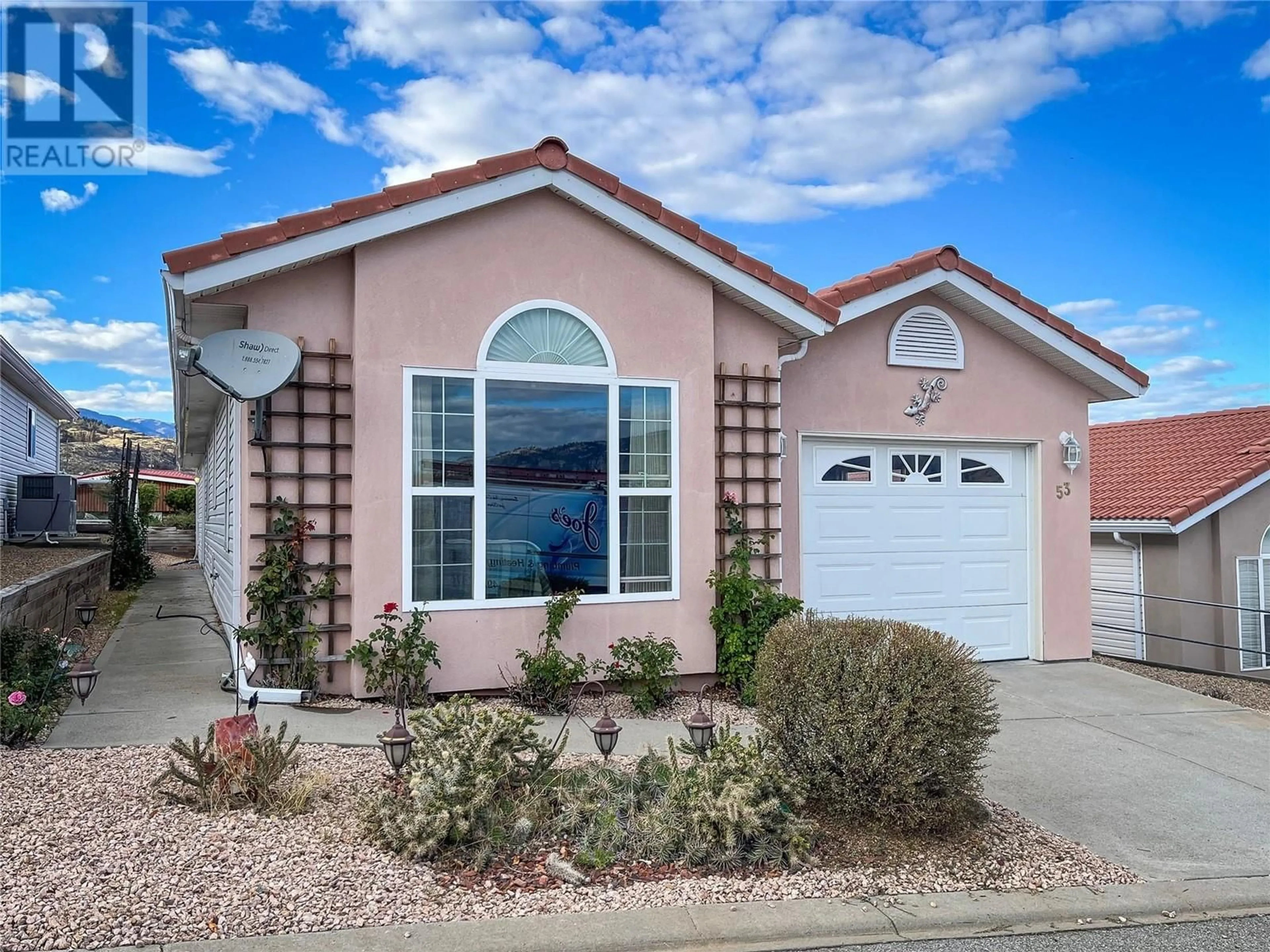 Home with vinyl exterior material, street for 53 - 9400 115TH STREET, Osoyoos British Columbia V0H1V5