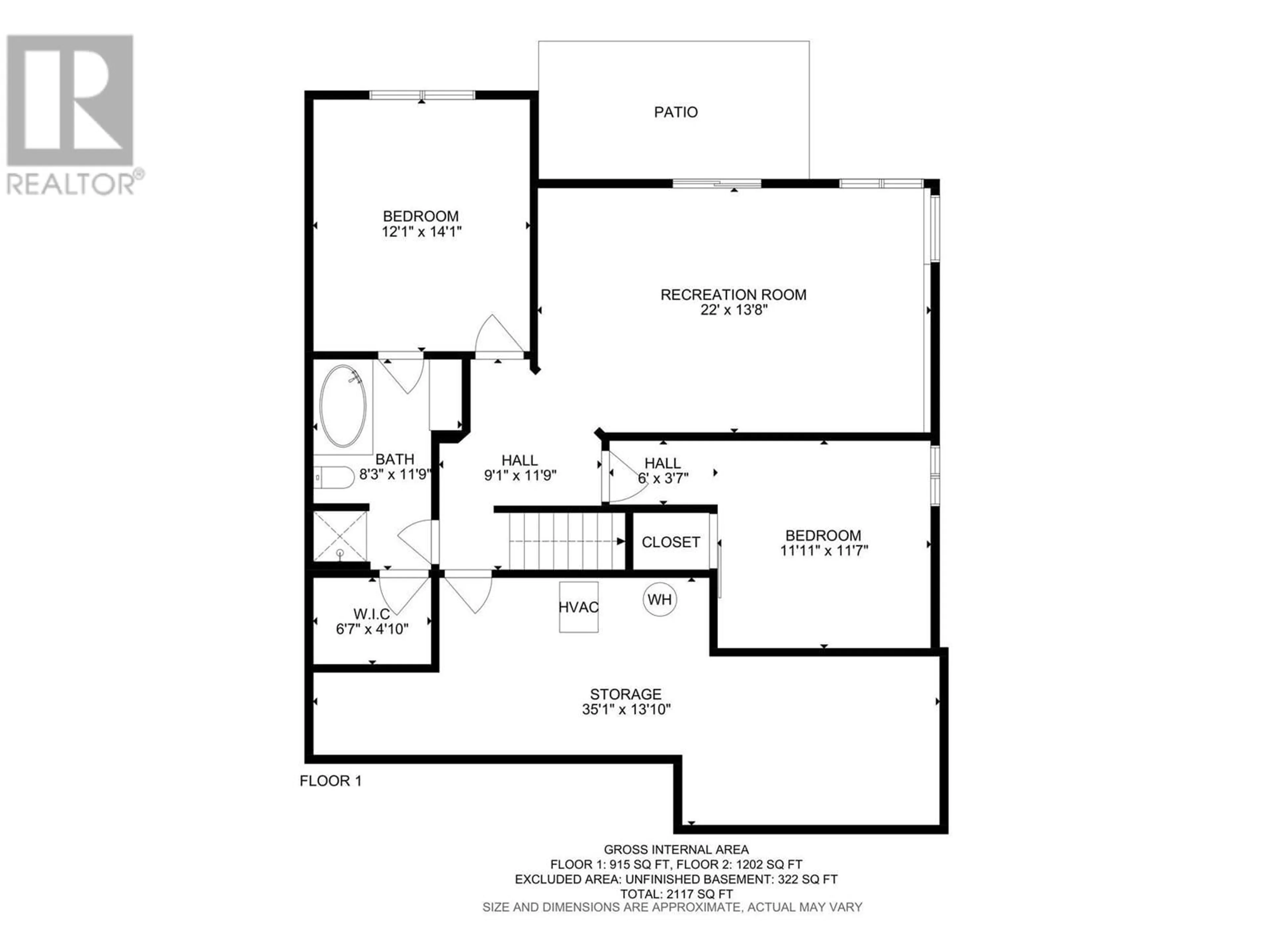 Floor plan for 3642 Yorkton Road, West Kelowna British Columbia V4T2X2