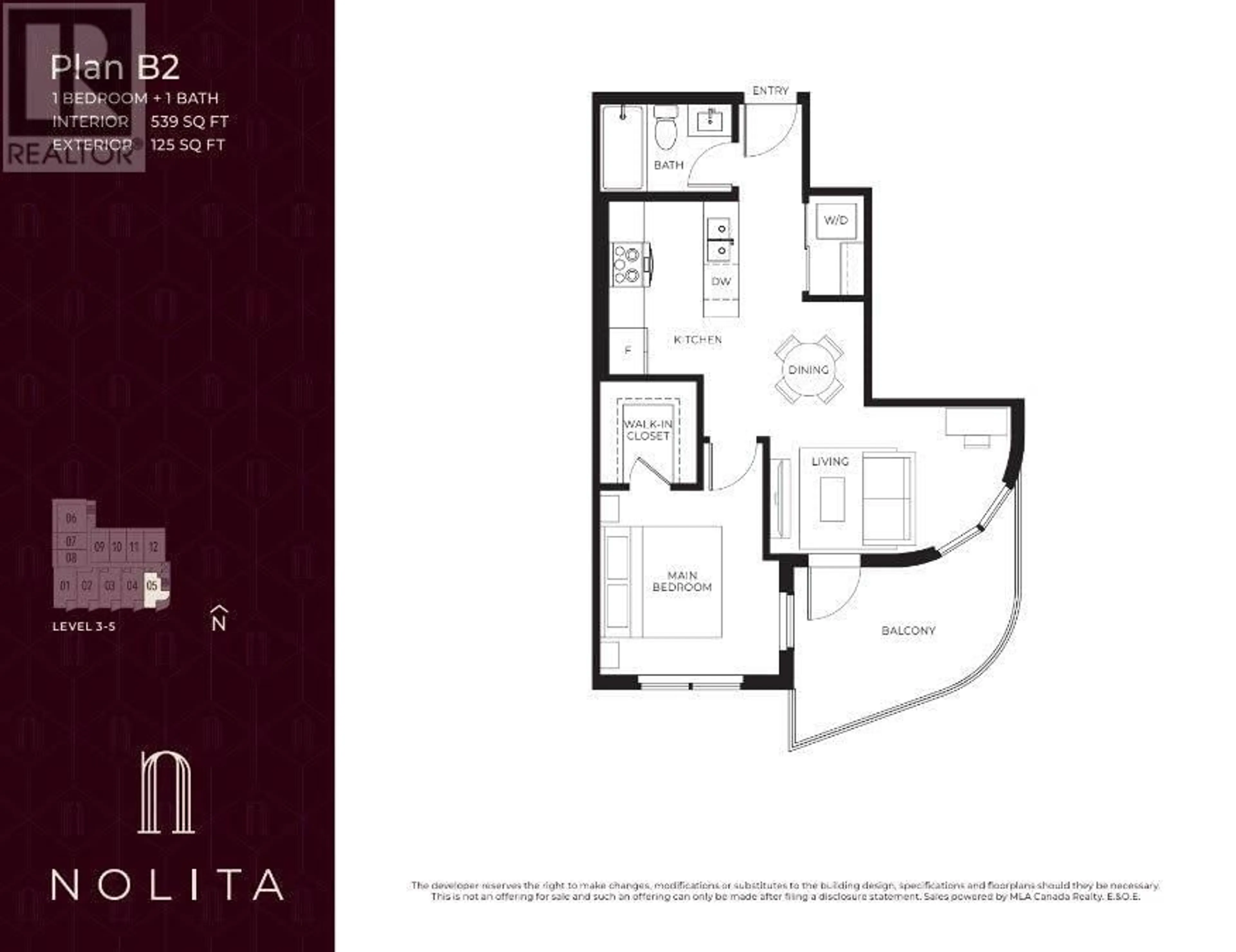 Floor plan for 405 - 620 CORONATION AVENUE, Kelowna British Columbia V1Y7A1