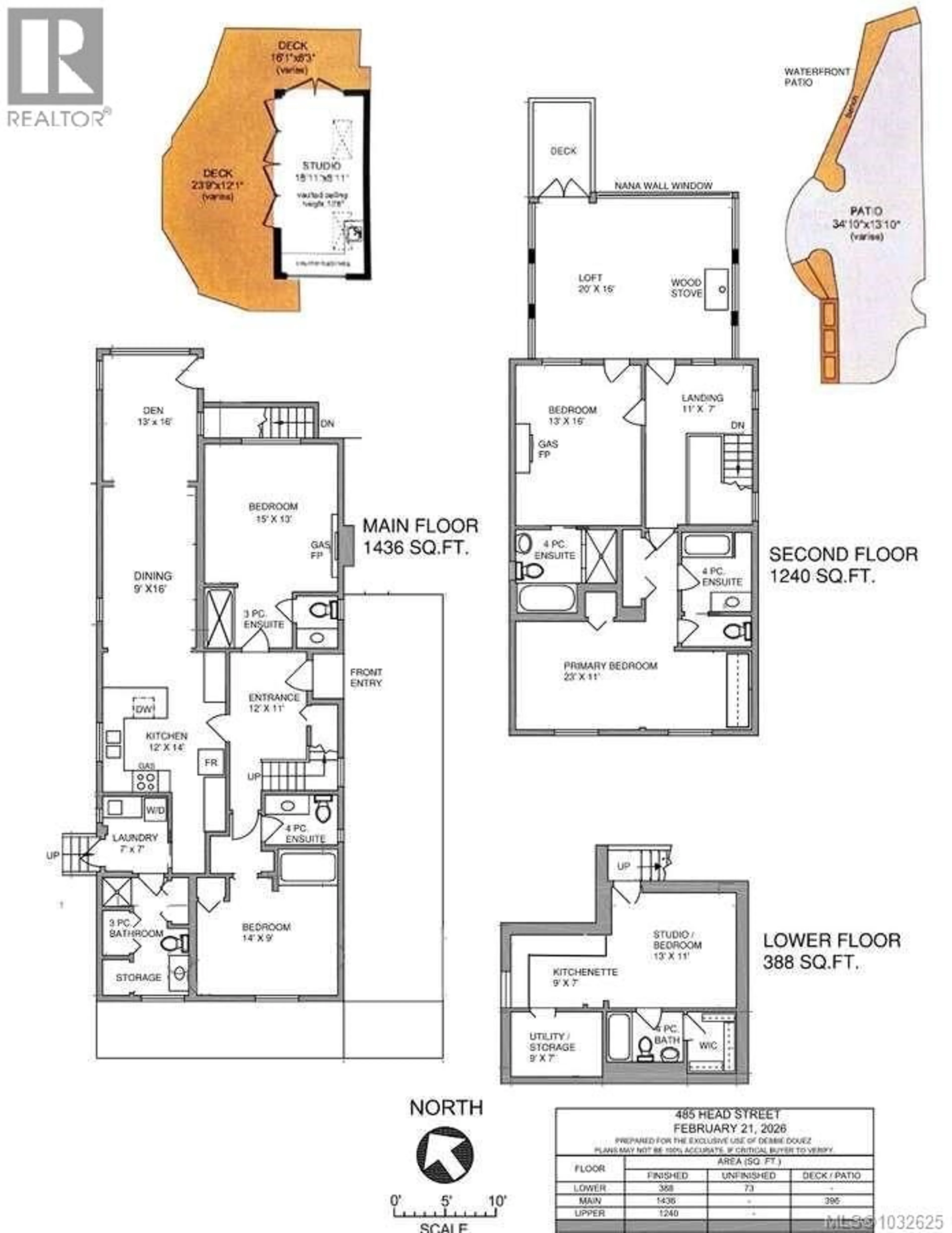 Floor plan for 485 HEAD STREET, Esquimalt British Columbia V9A5S1