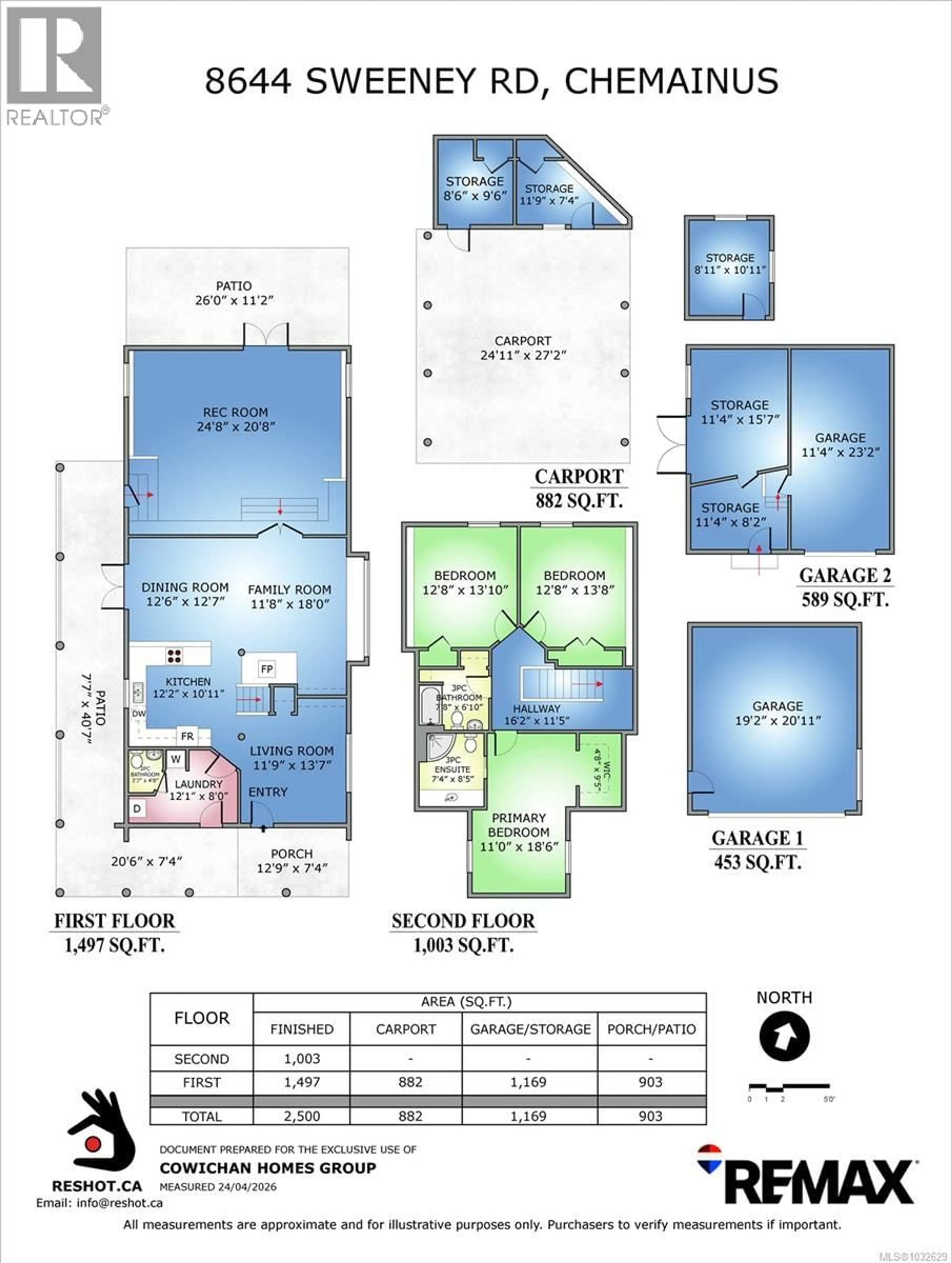 Floor plan for 8644 SWEENEY ROAD, Chemainus British Columbia V0R1K4