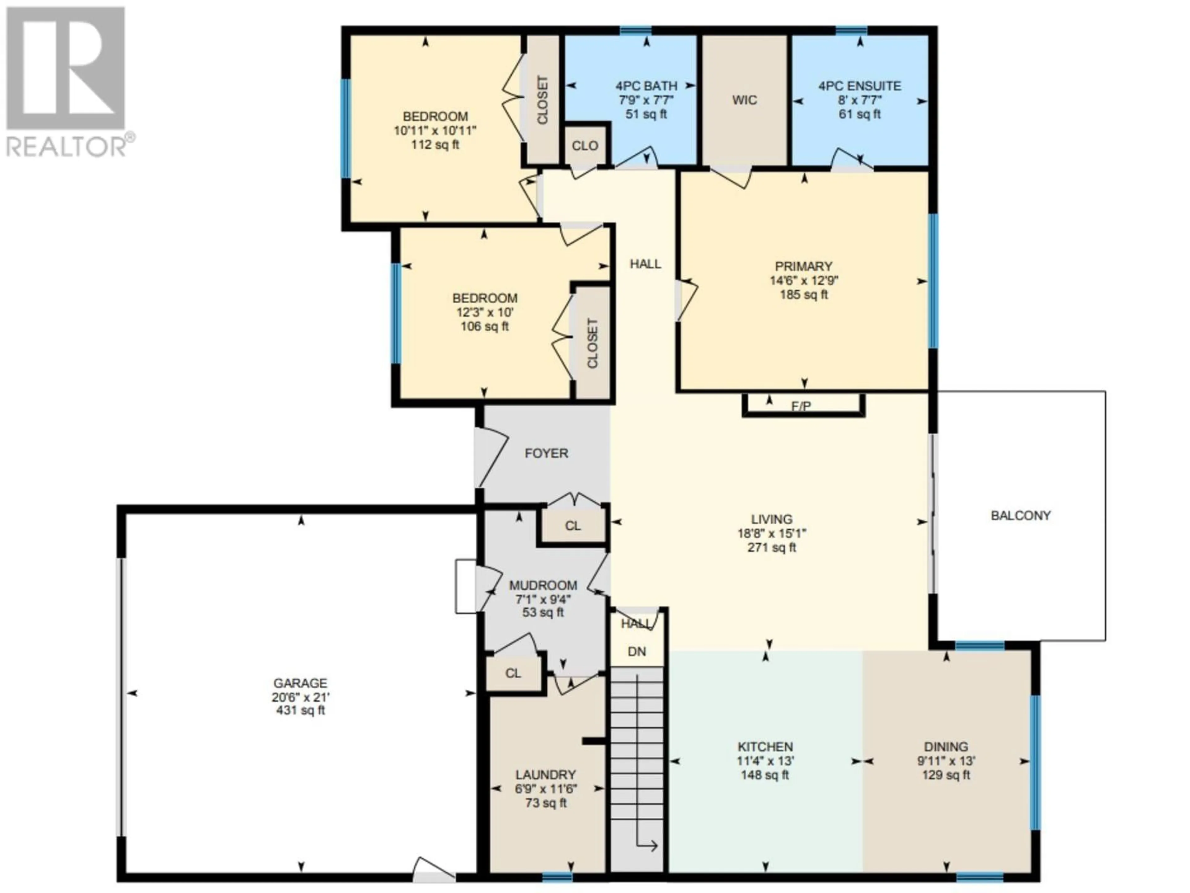 Floor plan for 3534 16 Avenue NE, Salmon Arm British Columbia V1E1Z3