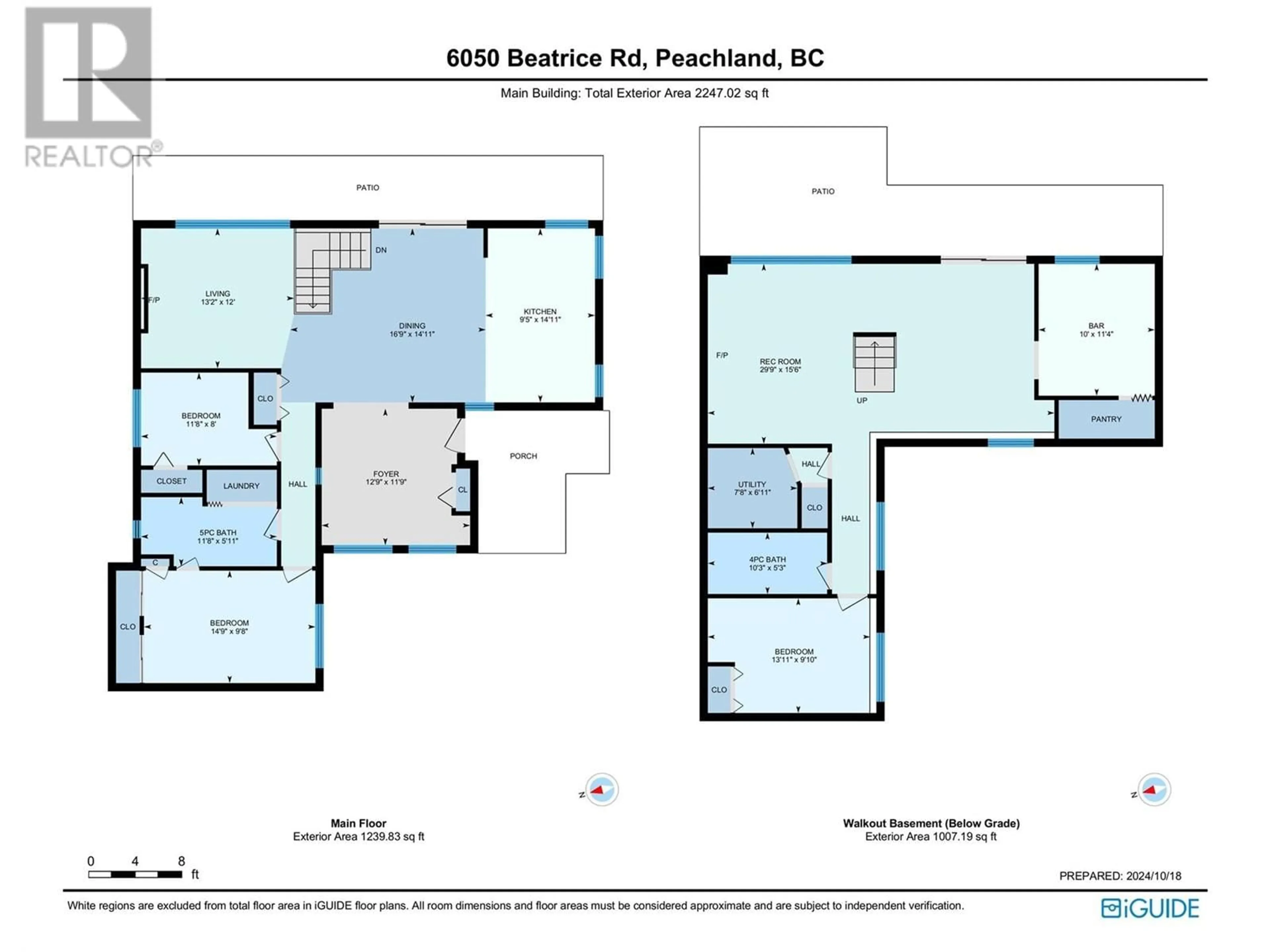 Floor plan for 6050 Beatrice Road, Peachland British Columbia V0H1X4