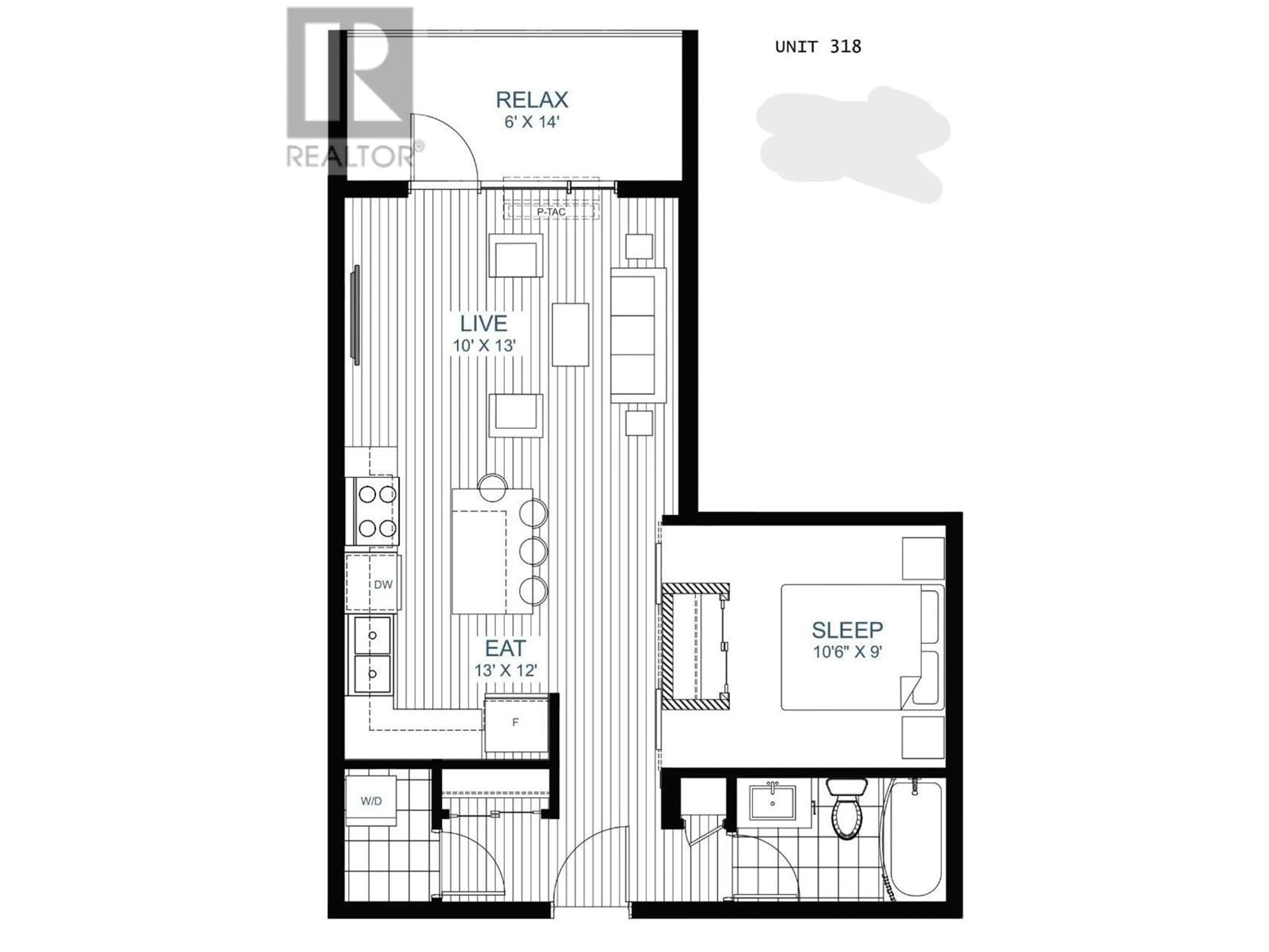 Floor plan for 2345 Butt Road Unit# 318, West Kelowna British Columbia V4T1N6