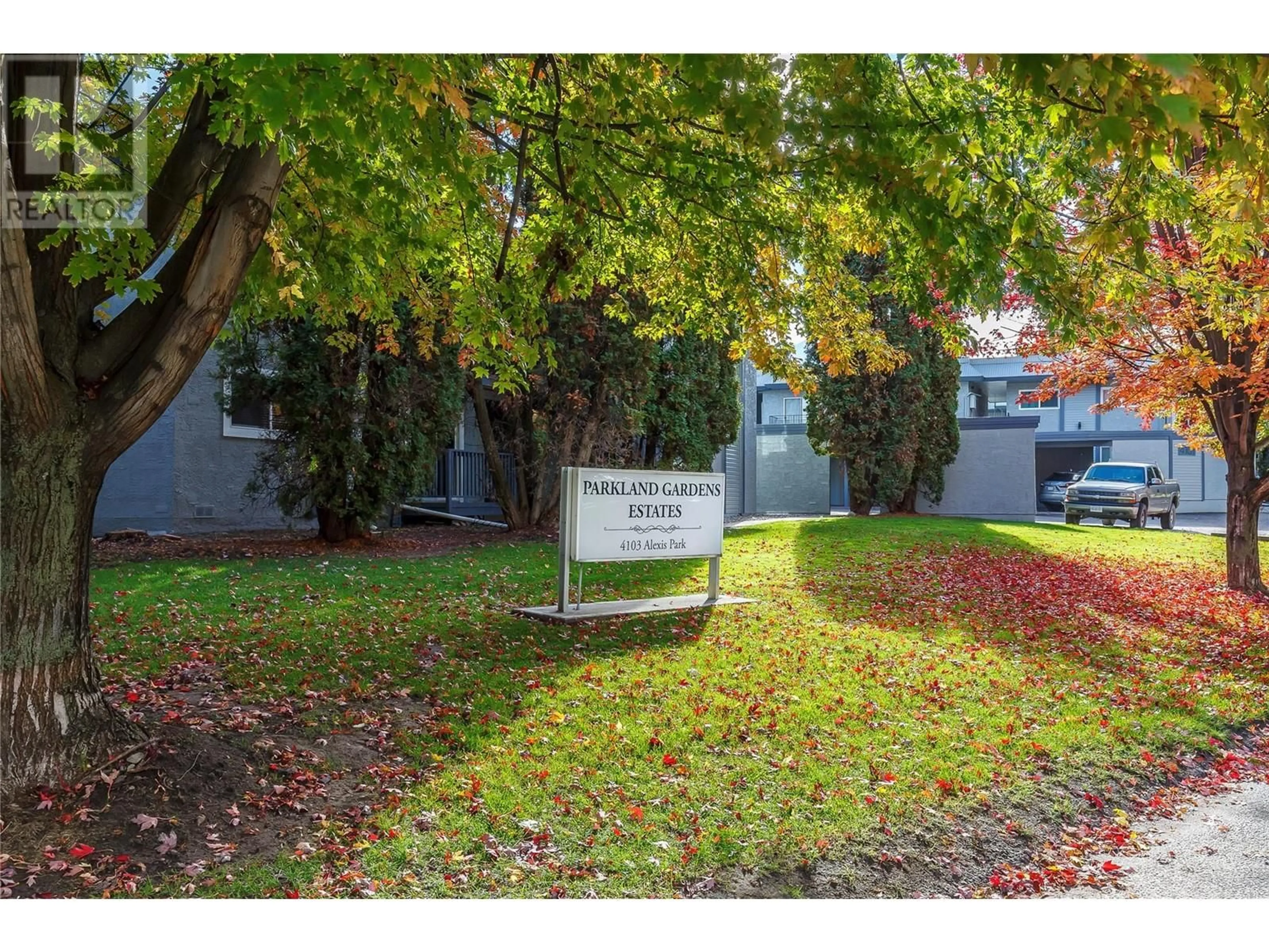 A pic from exterior of the house or condo, the street view for 4103 Alexis Park Drive Unit# 206, Vernon British Columbia V1T6H2