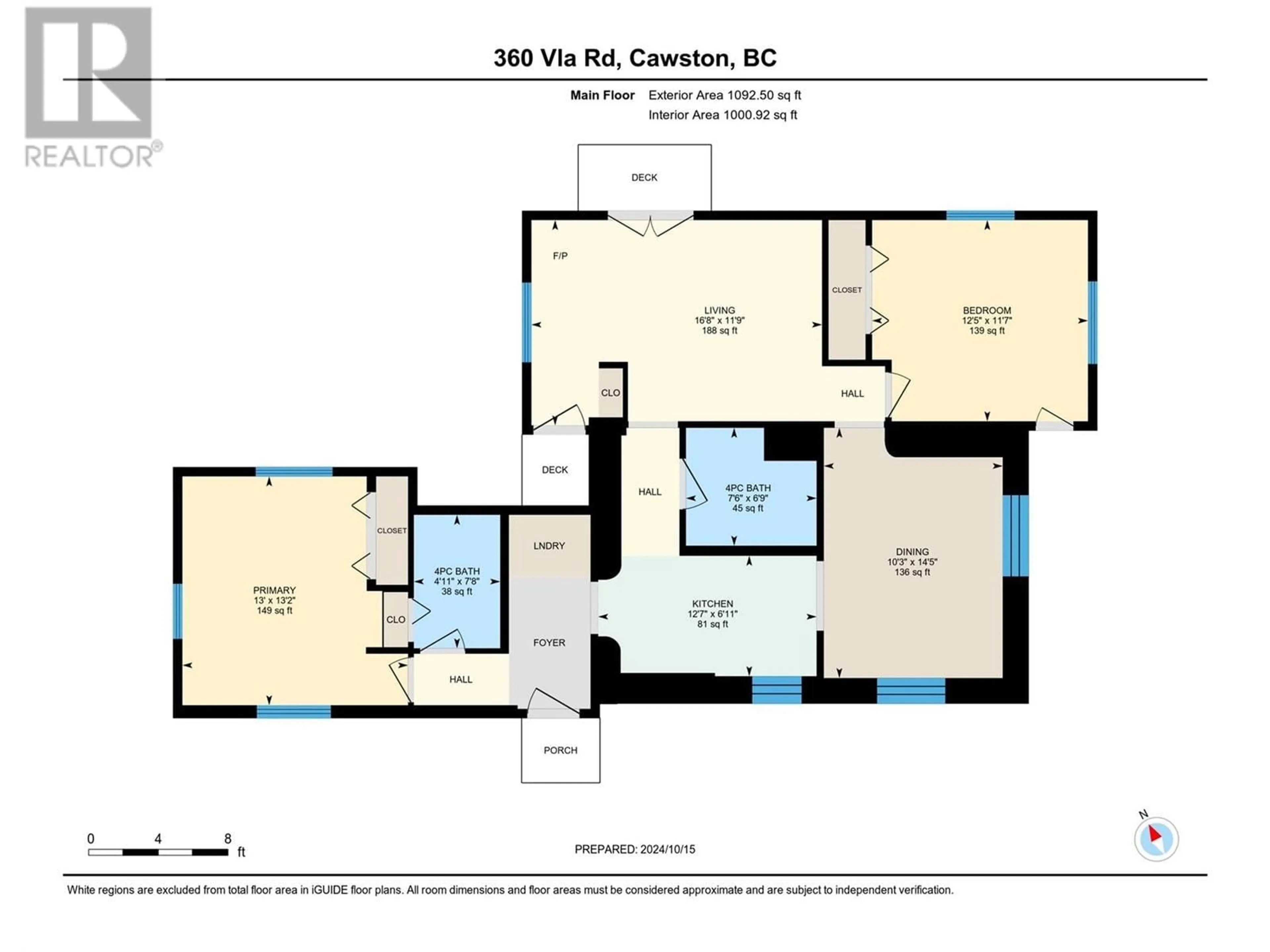 Floor plan for 360 VLA Road, Cawston British Columbia V0X1C1