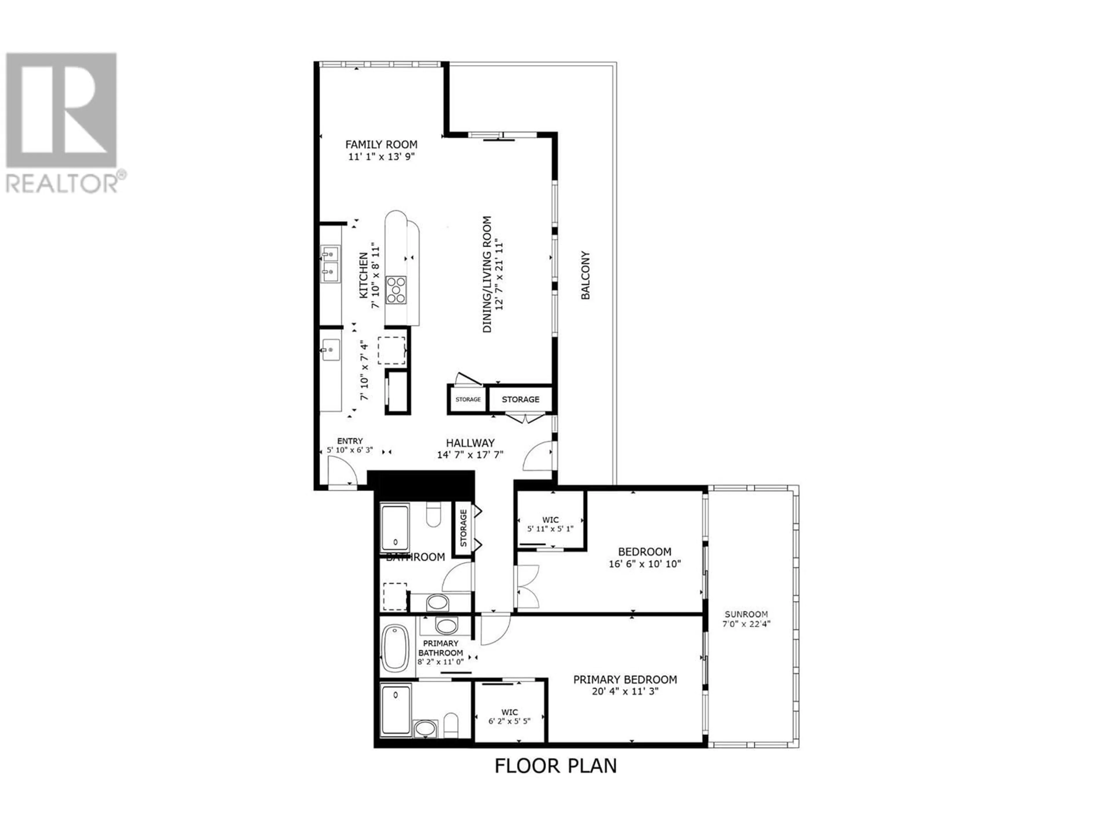 Floor plan for 737 Leon Avenue Unit# 1401, Kelowna British Columbia V1Y8L6