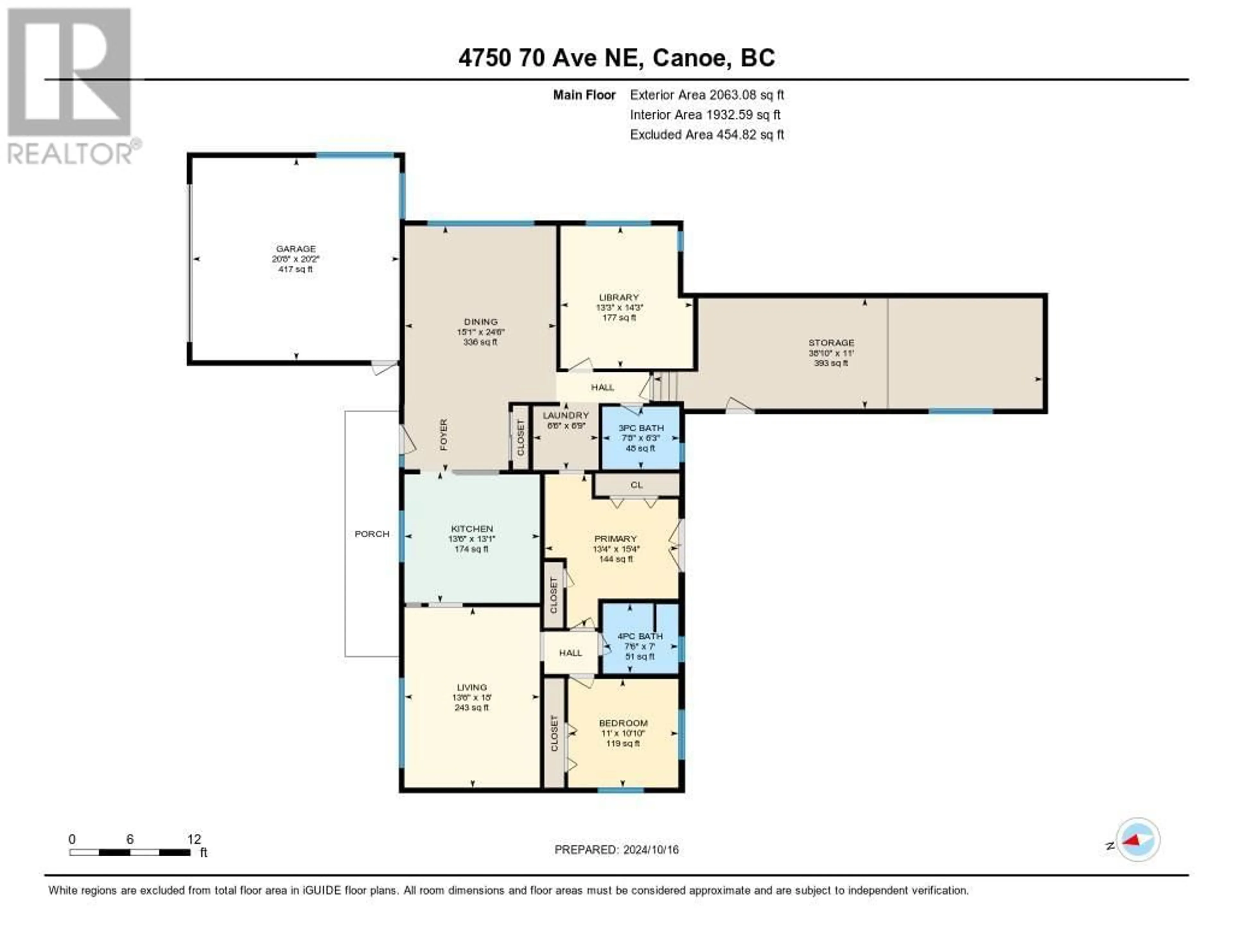 Floor plan for 4750 70 Avenue, Salmon Arm British Columbia V0E1K0