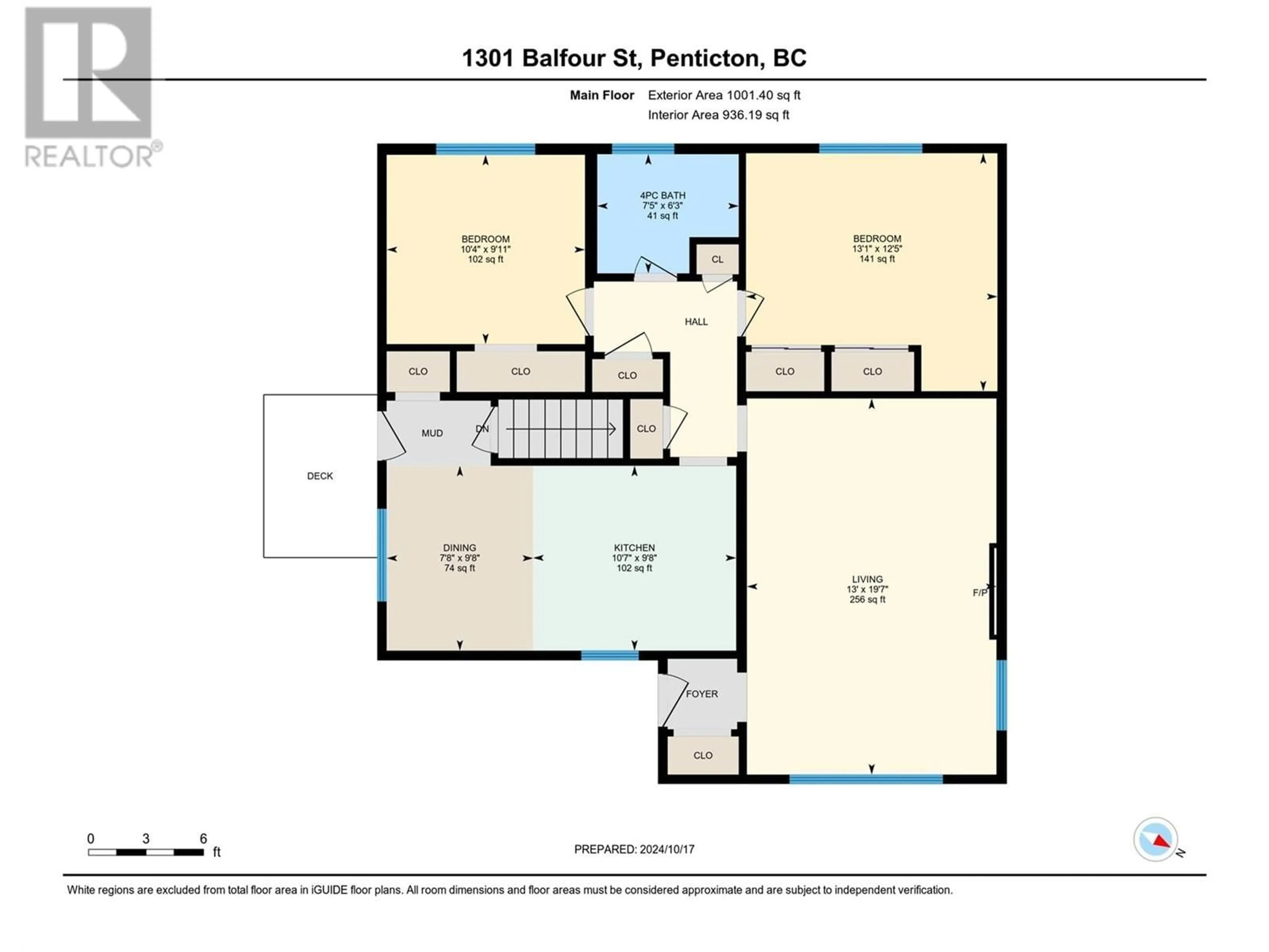 Floor plan for 1301 BALFOUR STREET, Penticton British Columbia V2A4Y7
