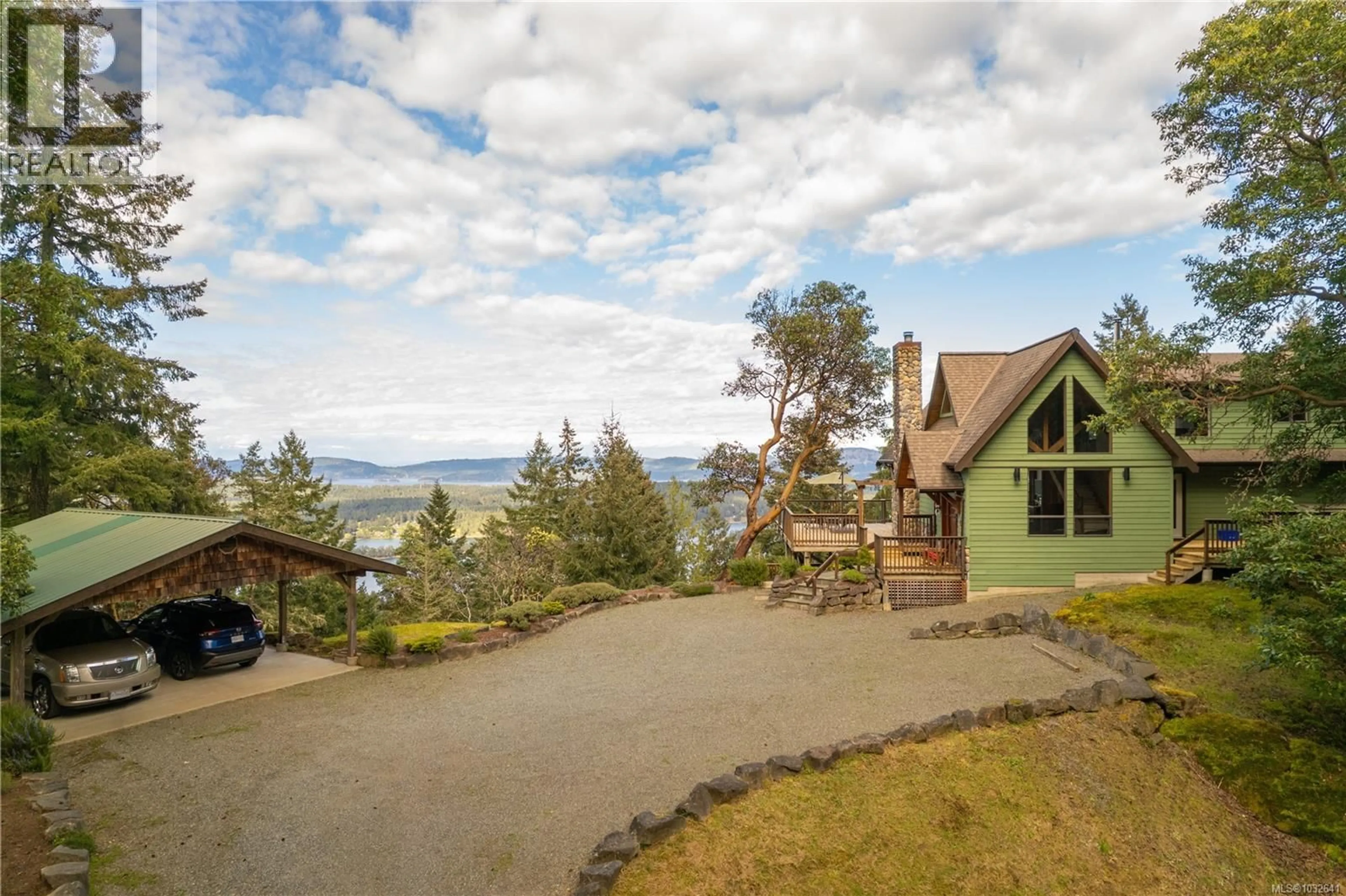 A pic from outside/outdoor area/front of a property/back of a property/a pic from drone, water/lake/river/ocean view for 150 LIBERTY HALL LANE, Salt Spring British Columbia V8K2H1