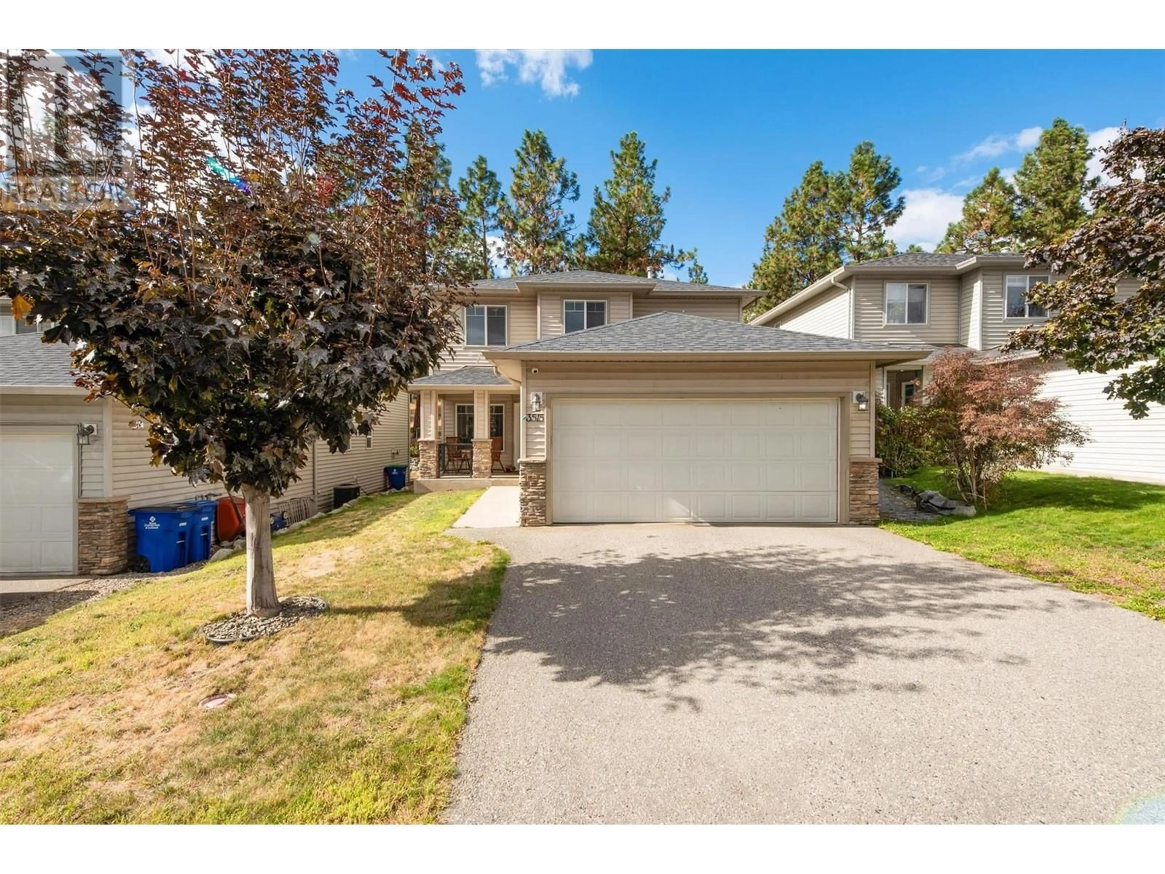 Frontside or backside of a home, the street view for 3515 Creekview Crescent, Westbank British Columbia V4T3C5