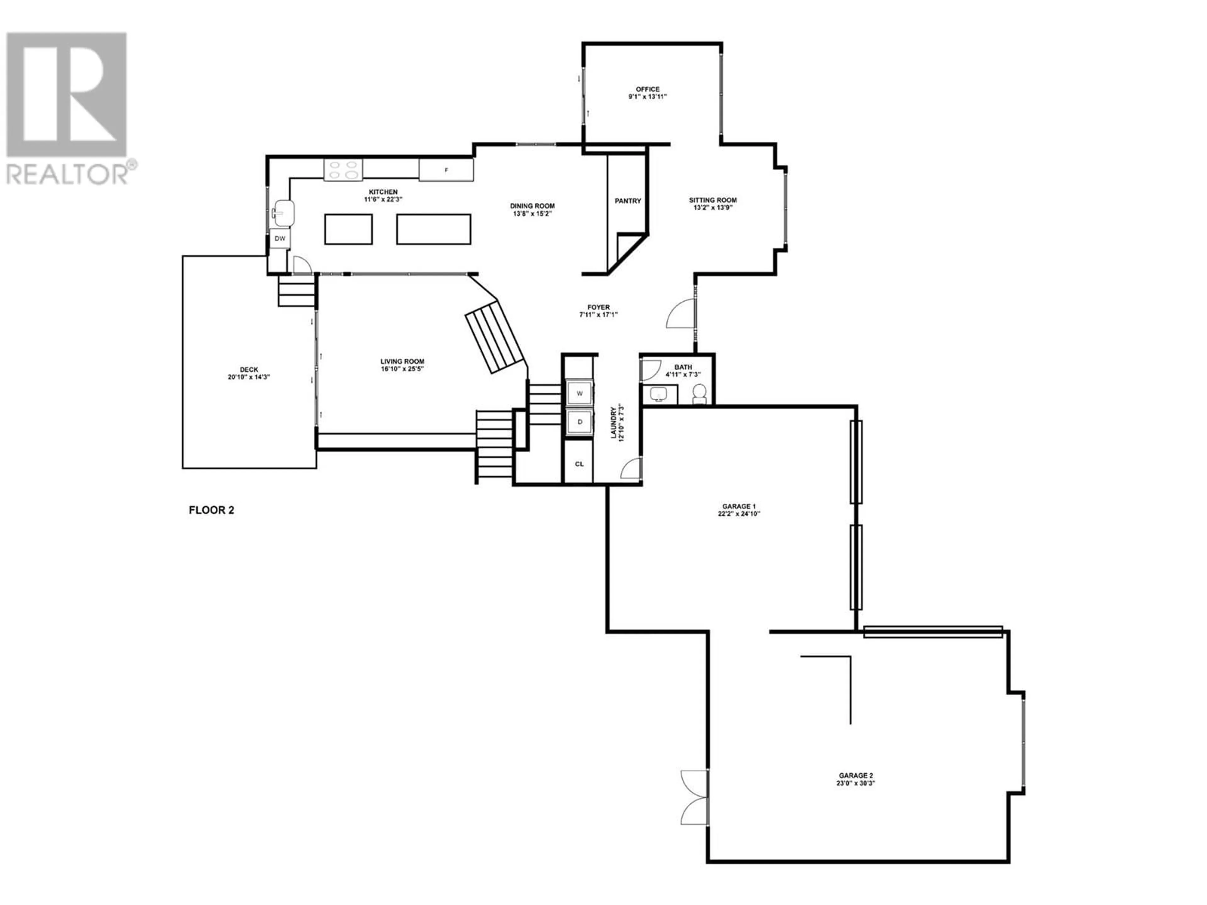 Floor plan for 2305 Bridgeview Road, West Kelowna British Columbia V1Z2N4