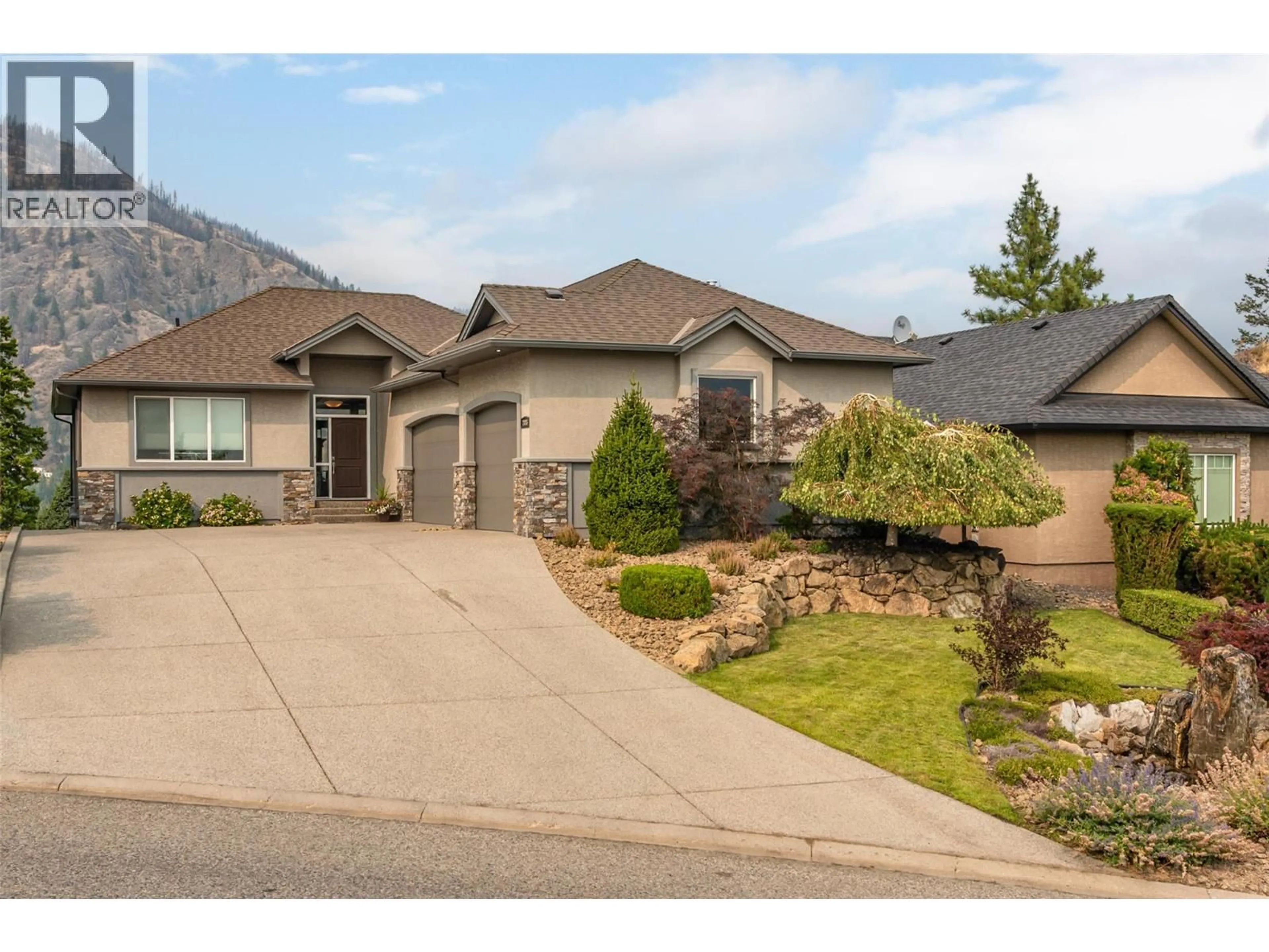Home with brick exterior material, mountain view for 2006 CORNERSTONE DRIVE, West Kelowna British Columbia V4T2Y3
