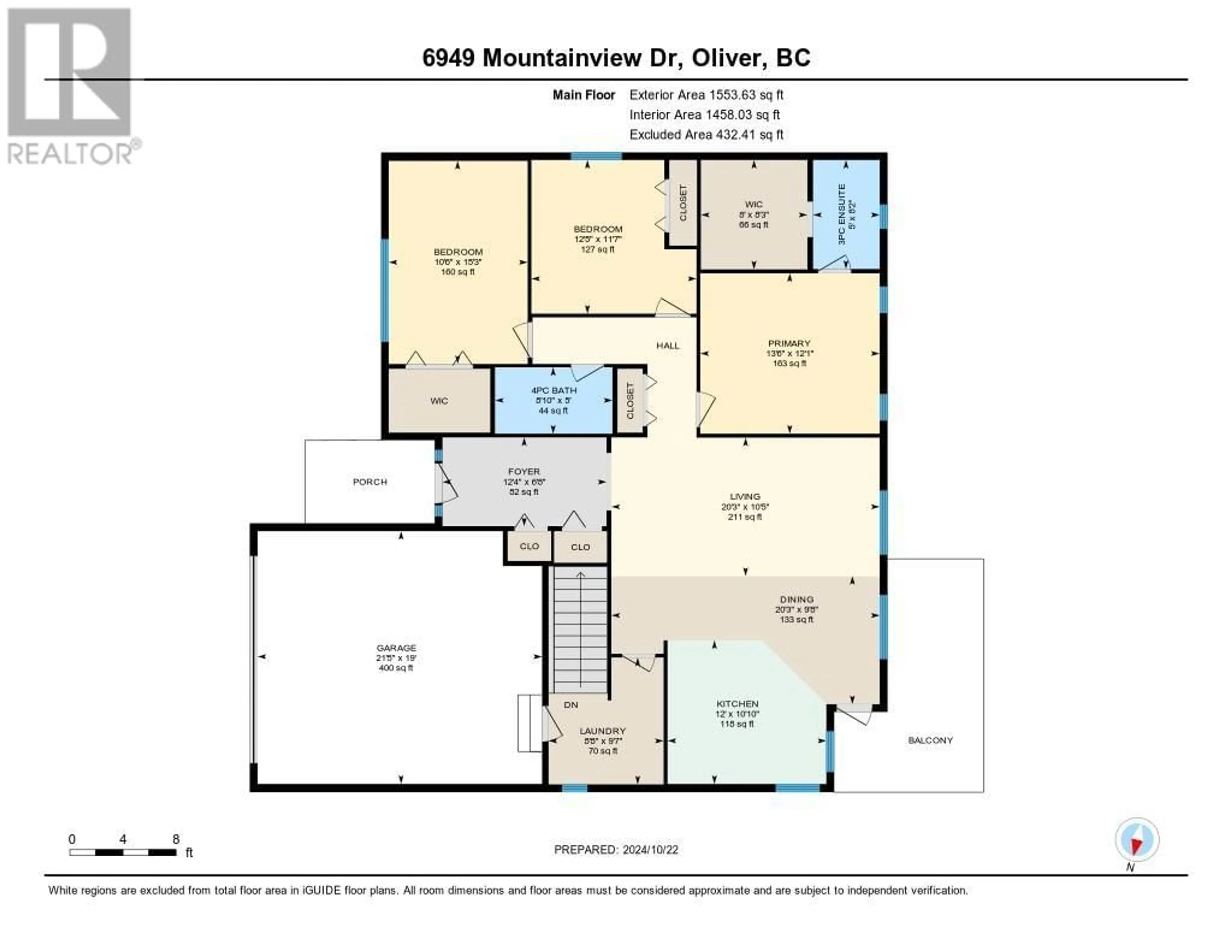 Floor plan for 6948 MOUNTAINVIEW Drive, Oliver British Columbia V0H1T4