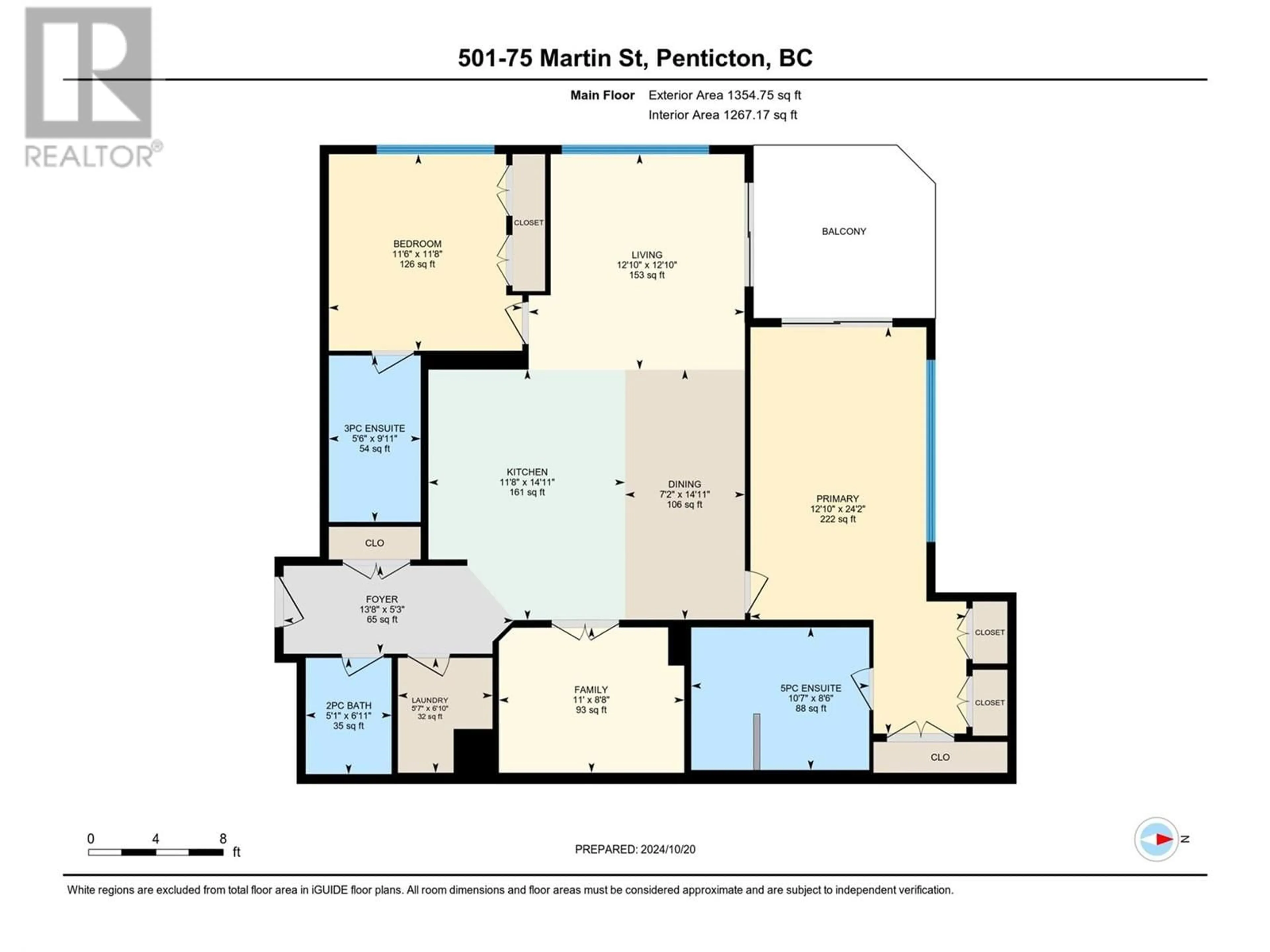 Floor plan for 75 Martin Street Unit# 501, Penticton British Columbia V2A9C8