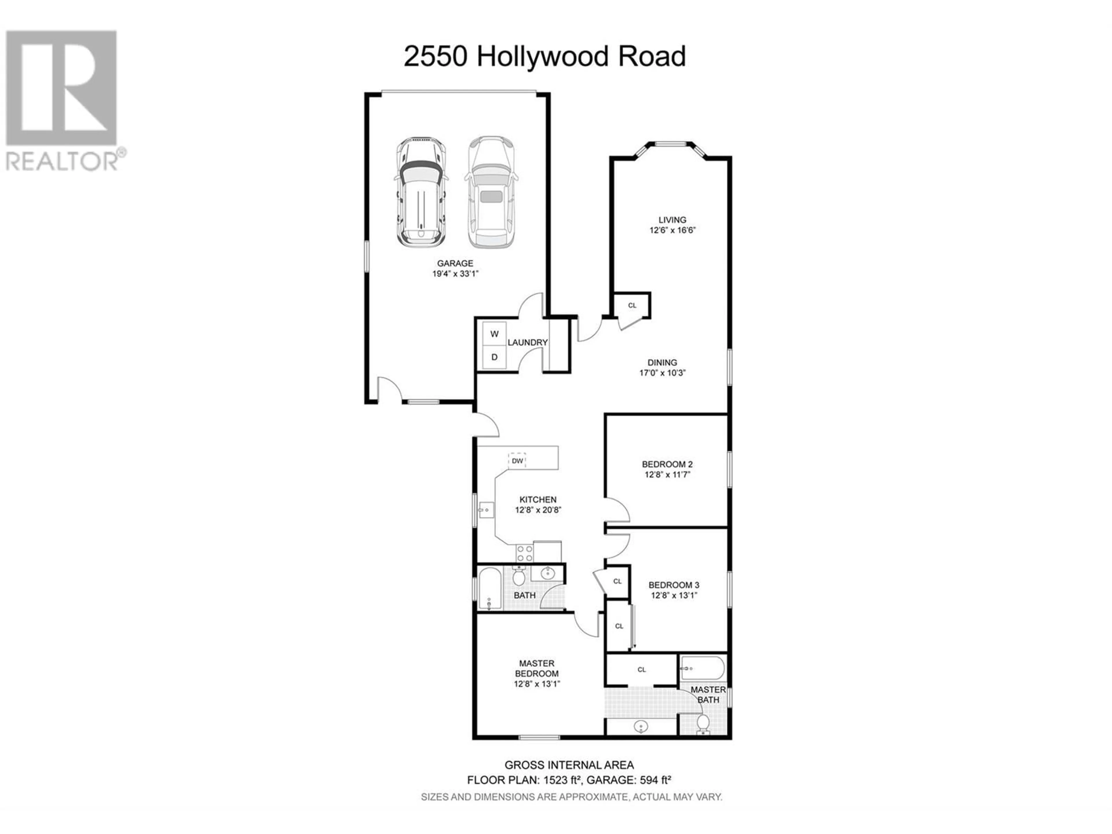 Floor plan for 2550 Hollywood Road N Unit# 163, Kelowna British Columbia V1V2S5