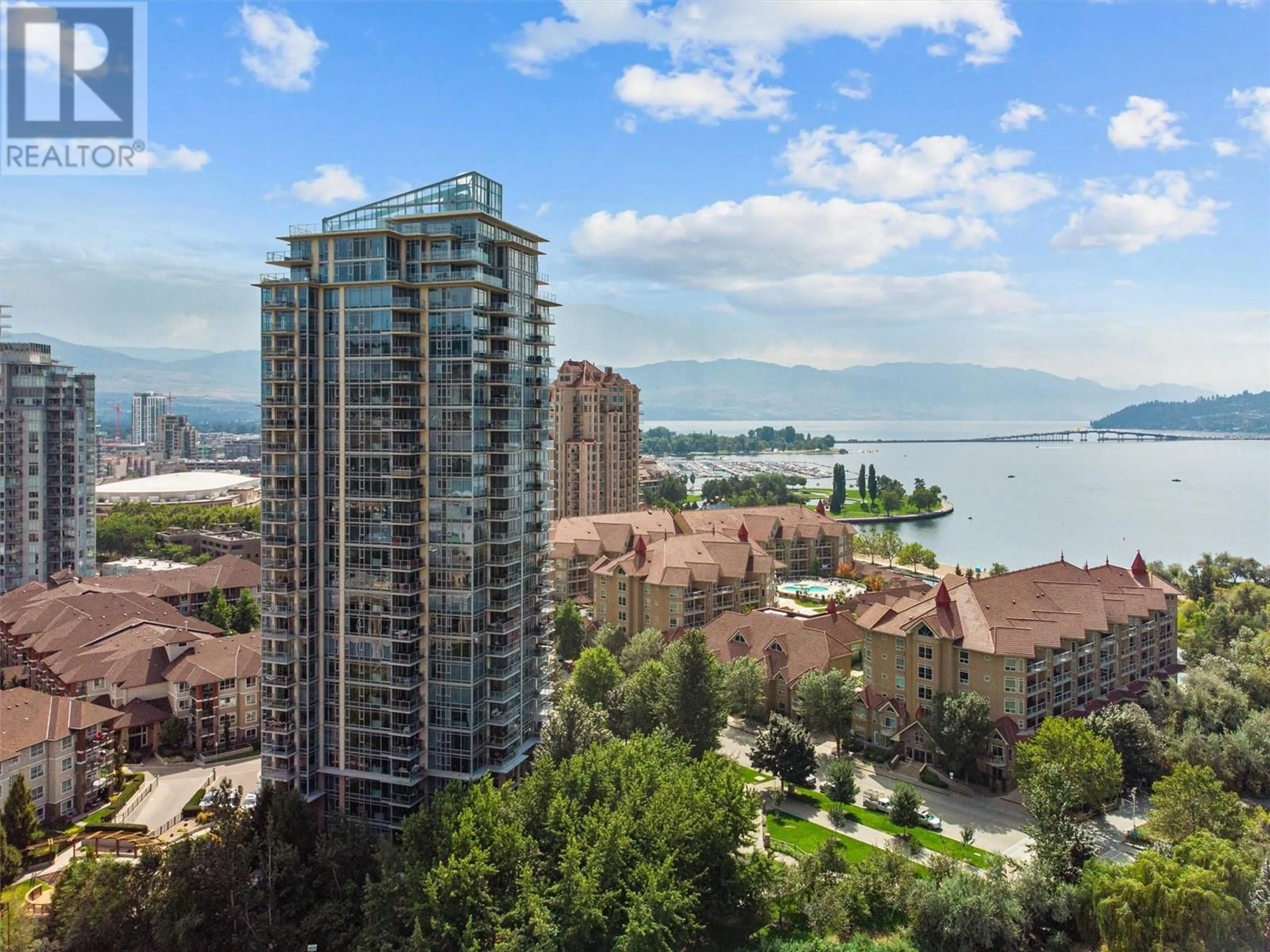 A pic from exterior of the house or condo, lake for 1075 Sunset Drive Unit# 505, Kelowna British Columbia V1Y9Y9